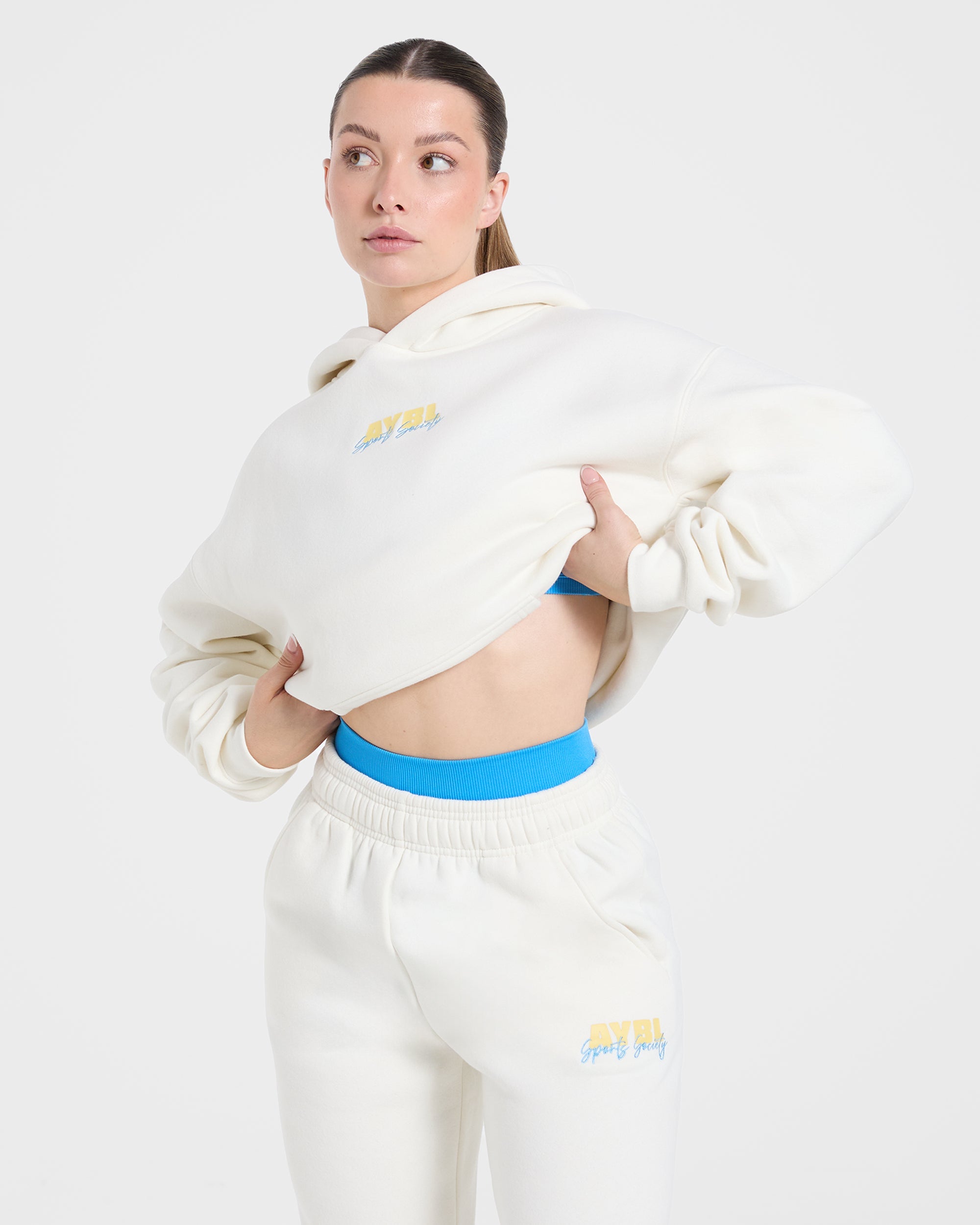 Sports Society Oversized Hoodie - Off White
