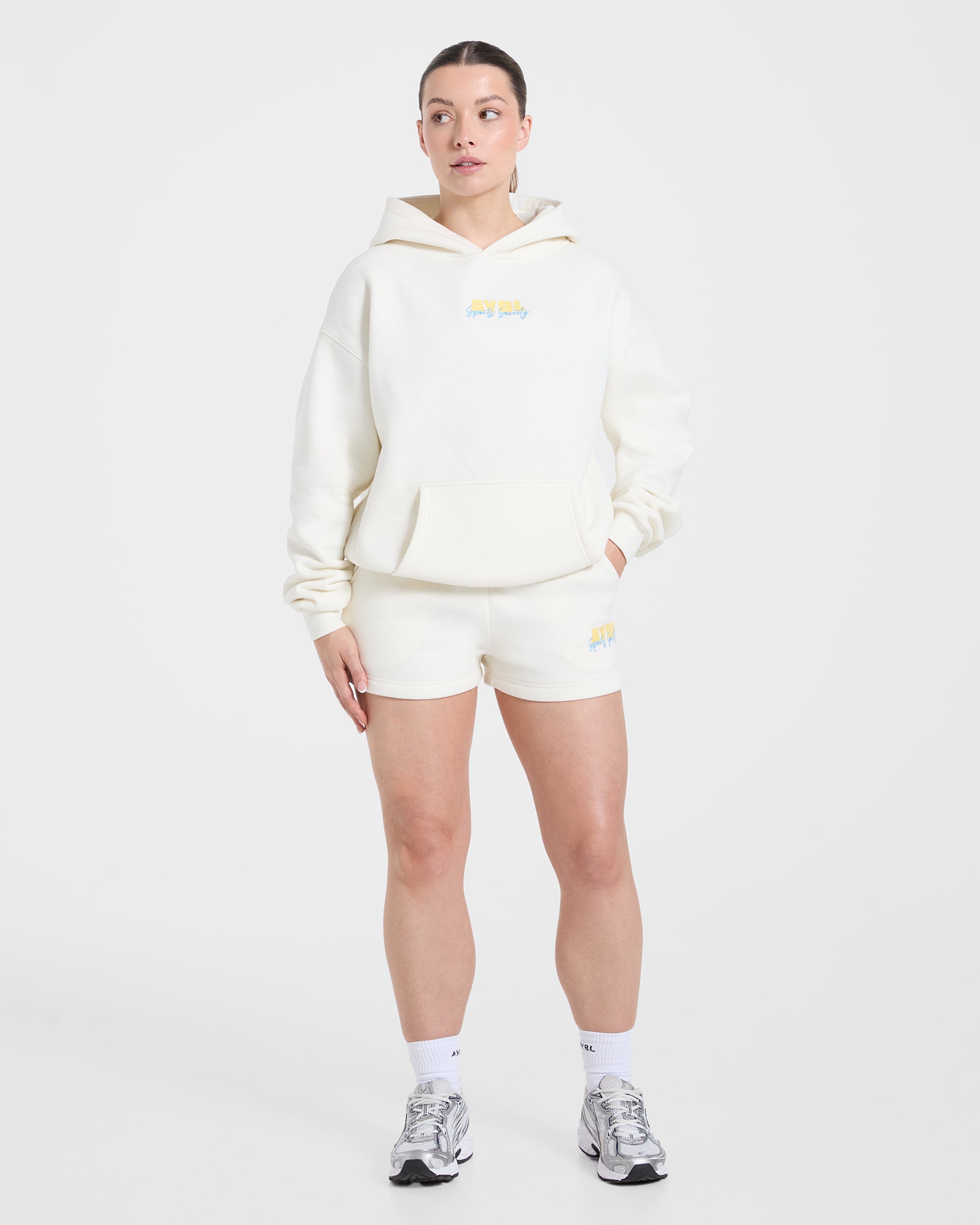 Sports Society Oversized Shorts - Off White