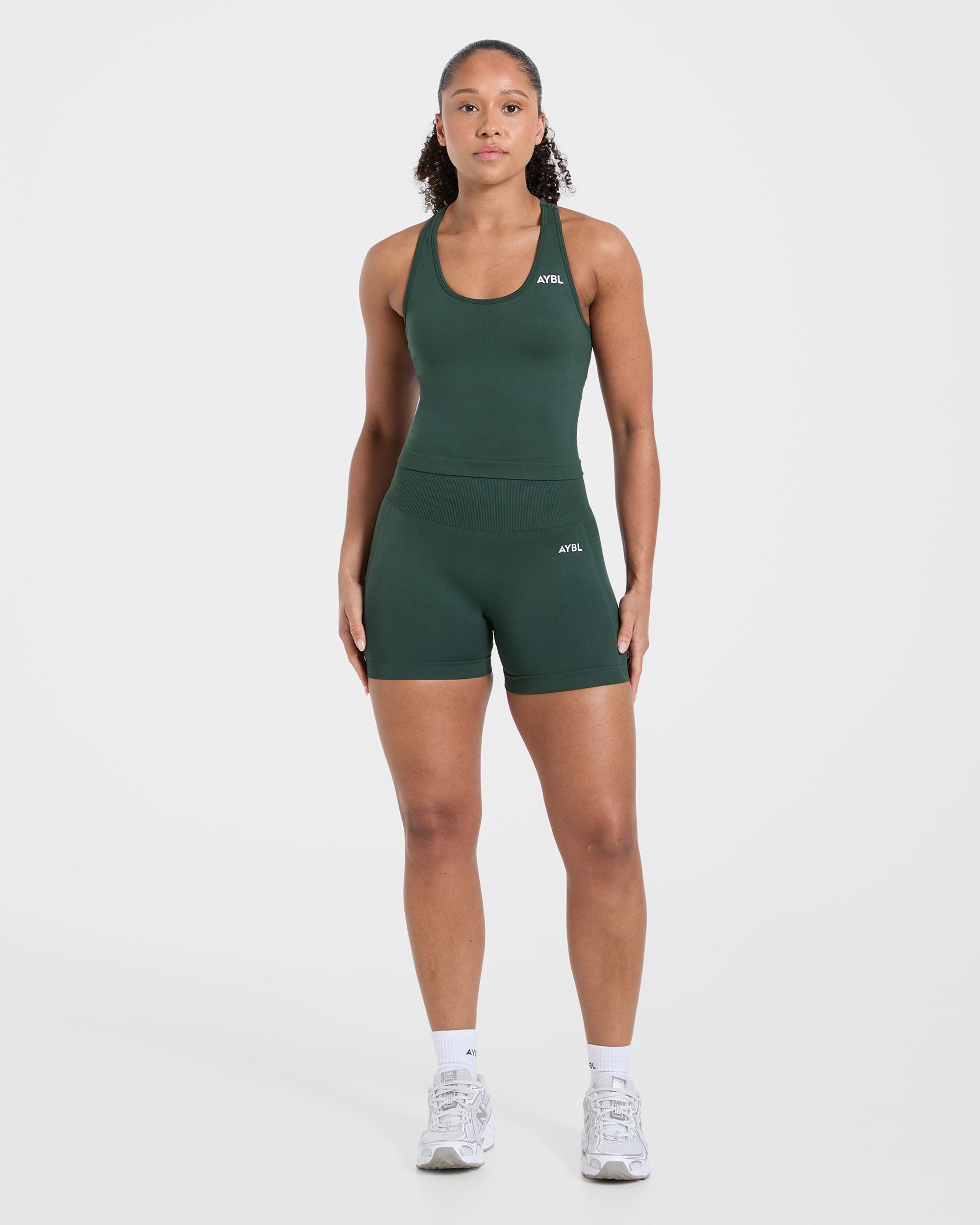 Empower Seamless Tank Top - Dark Green