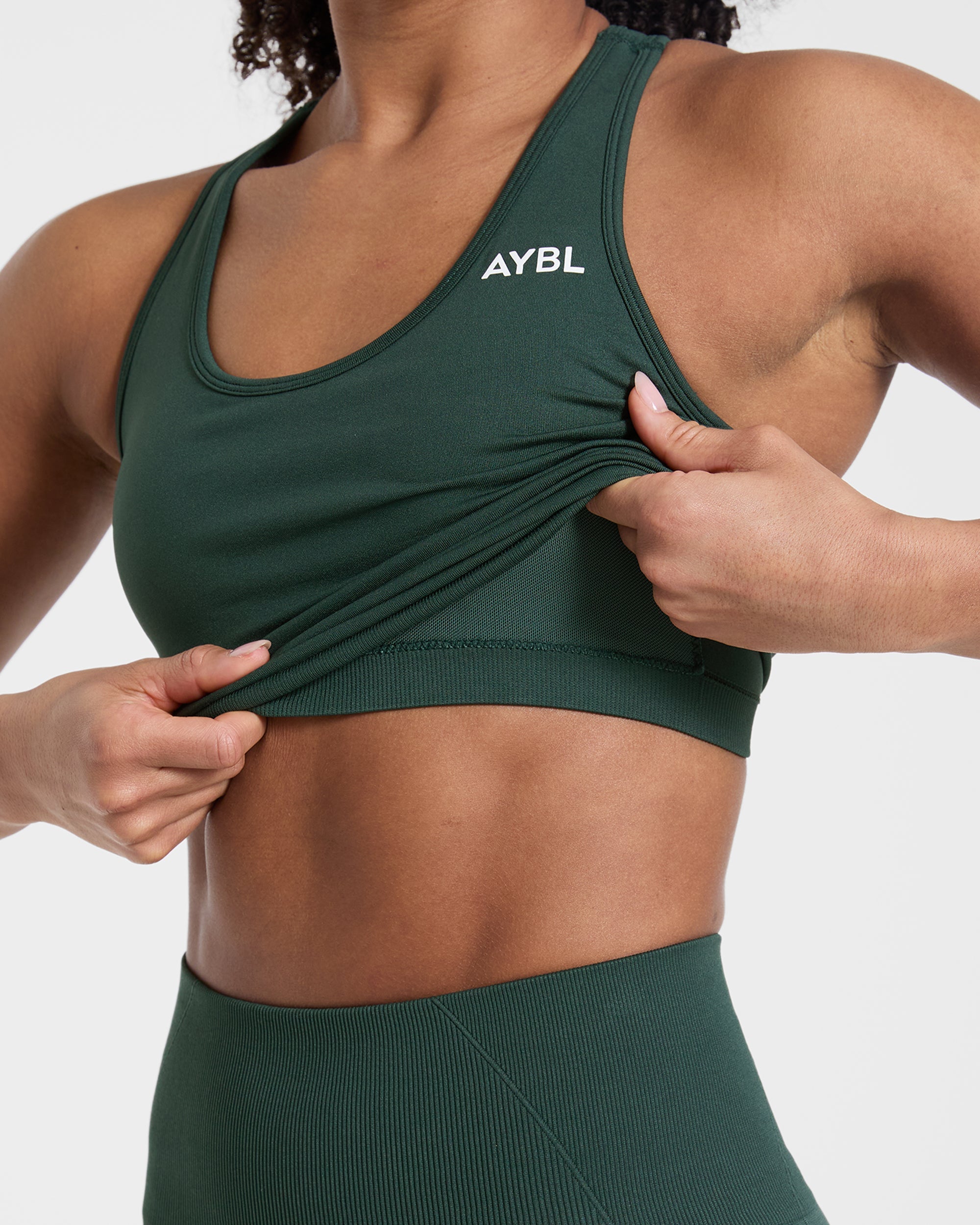 Empower Seamless Tank Top - Dark Green