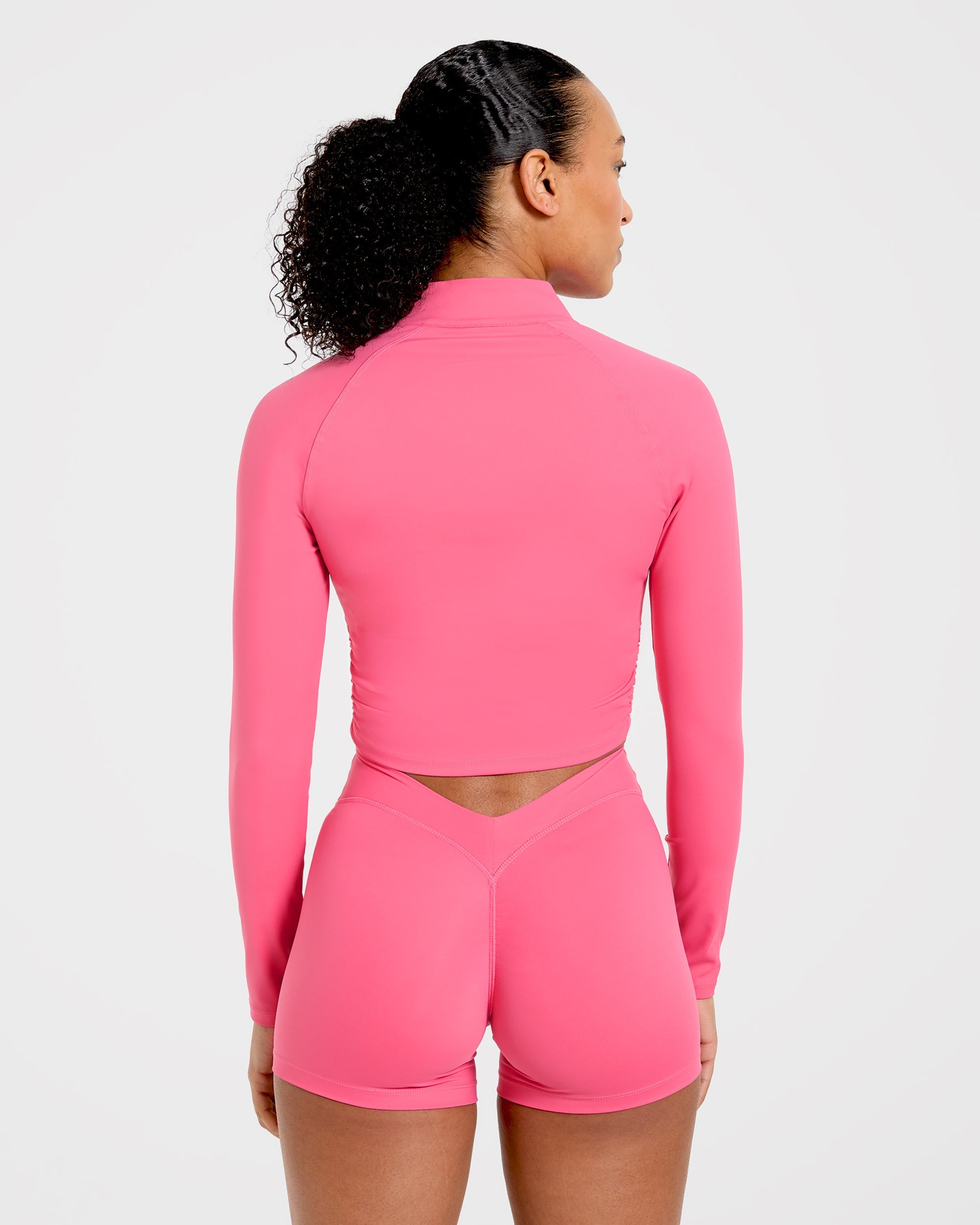 Physique Zip Up Jacket - Roseberry Pink