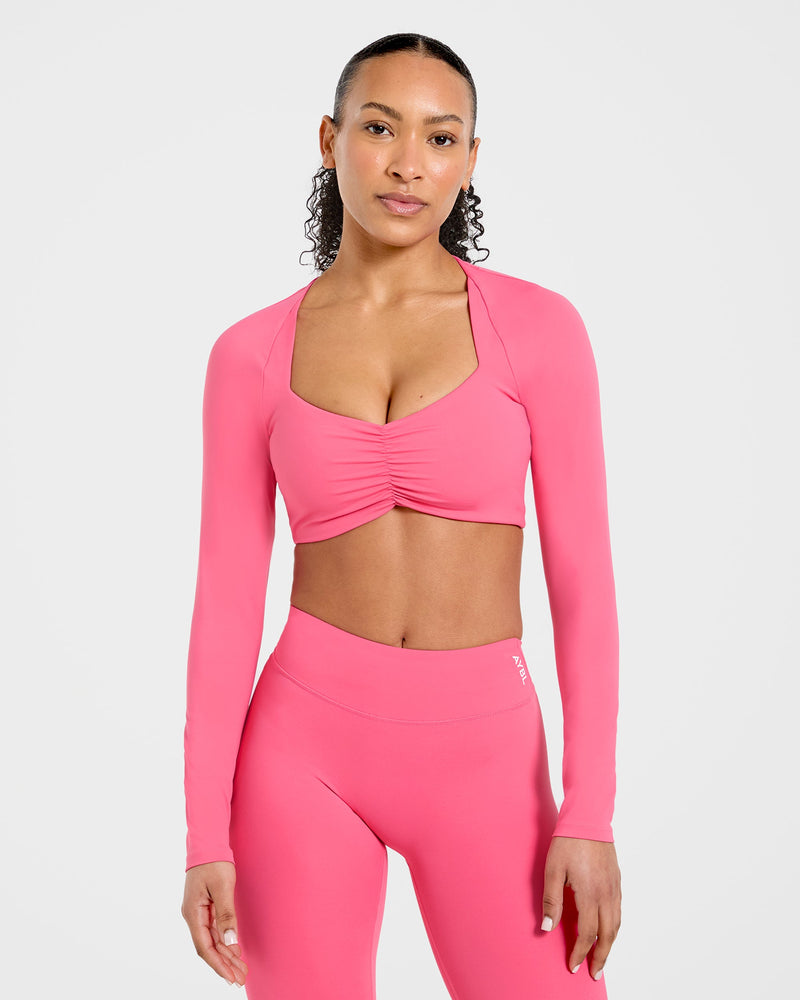 Physique Long Sleeve Crop Top