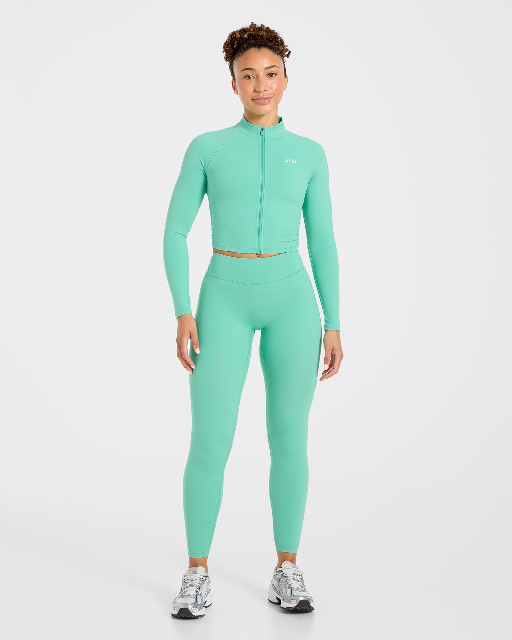 Physique Zip Up Jacket - Summer Green