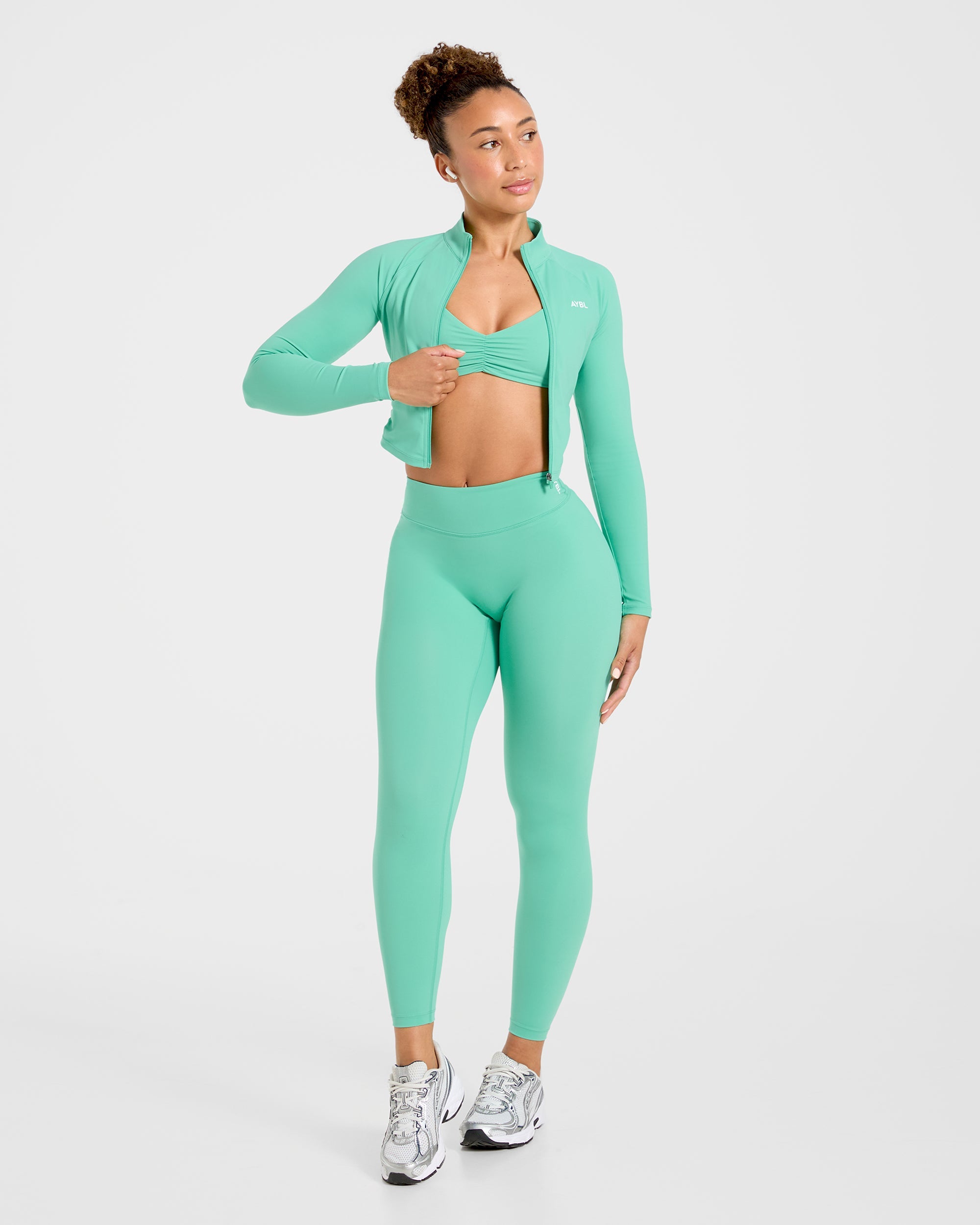 Physique Zip Up Jacket - Summer Green