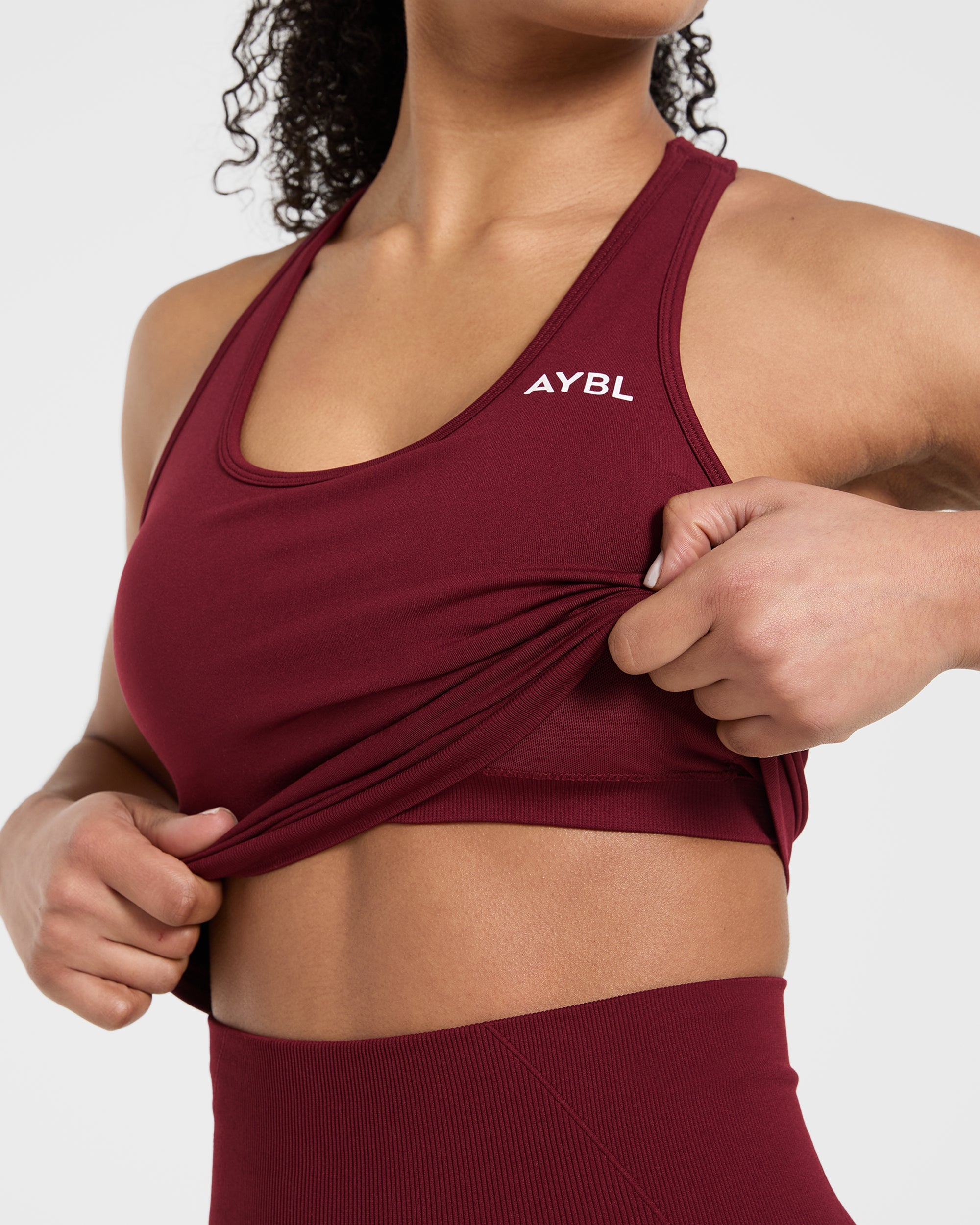 Empower Seamless Tank Top - Red Wine