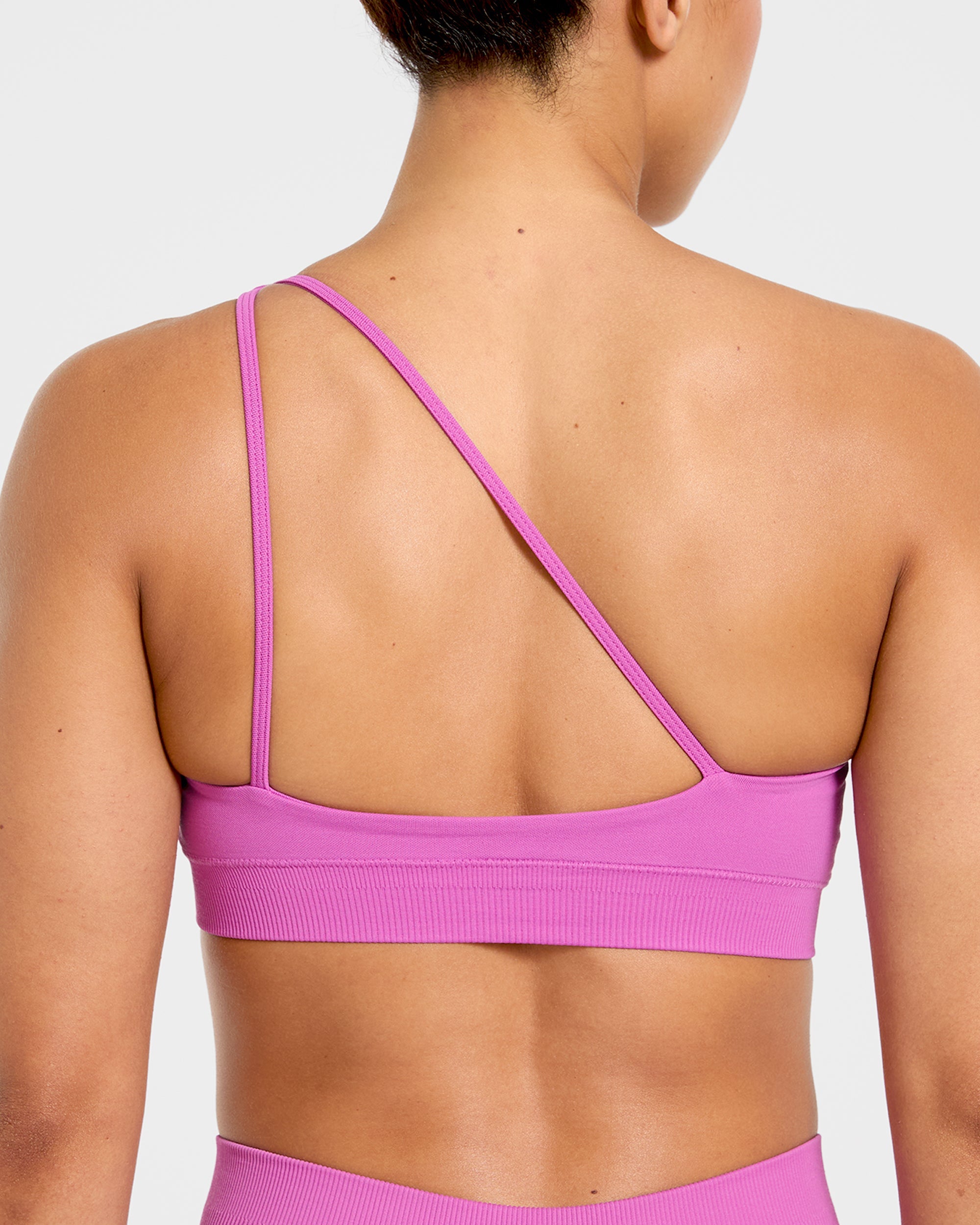 Enhance Seamless One Shoulder Sports Bra - Summer Violet