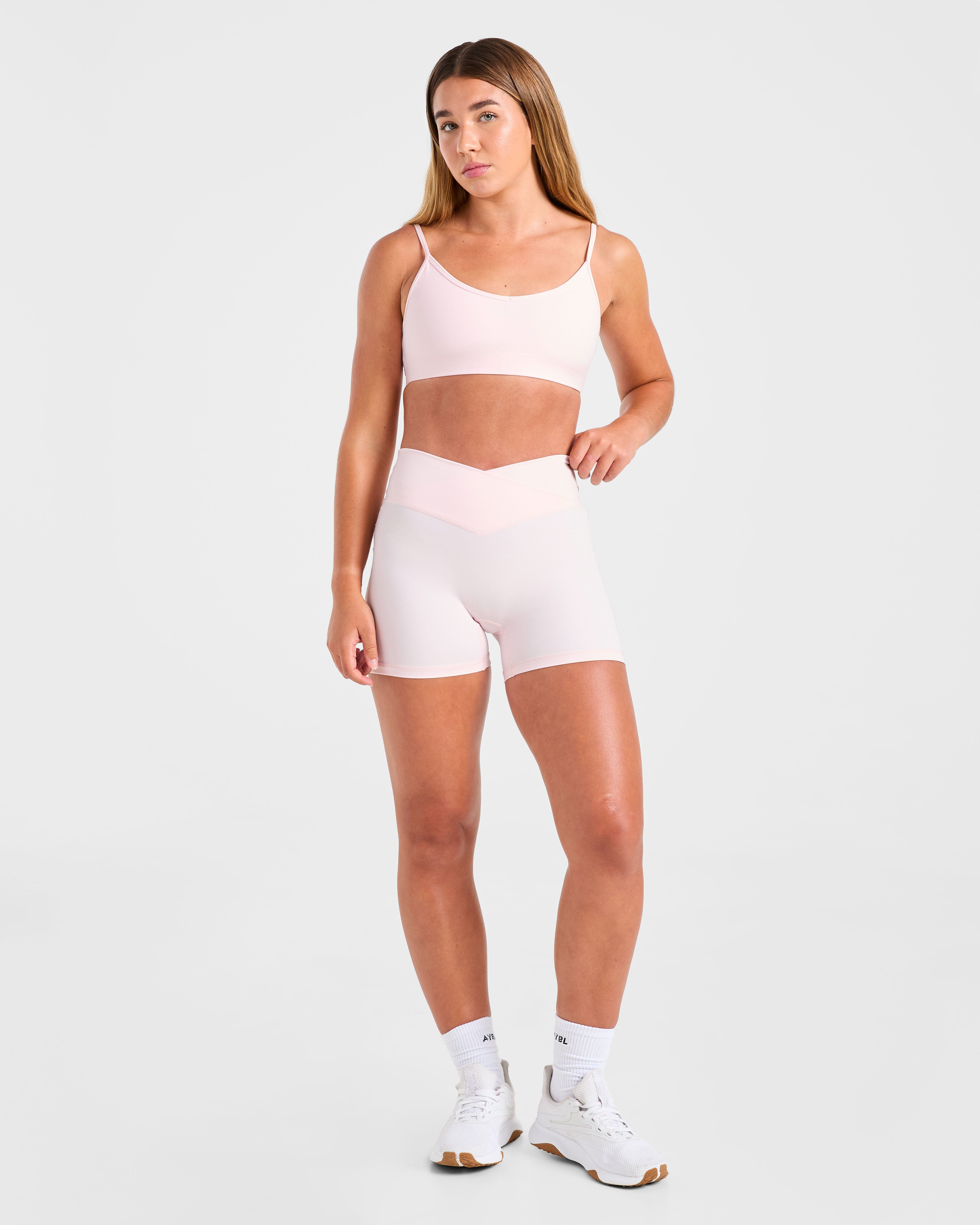 Sculpt Wrap Sports Bra - Iced Blue