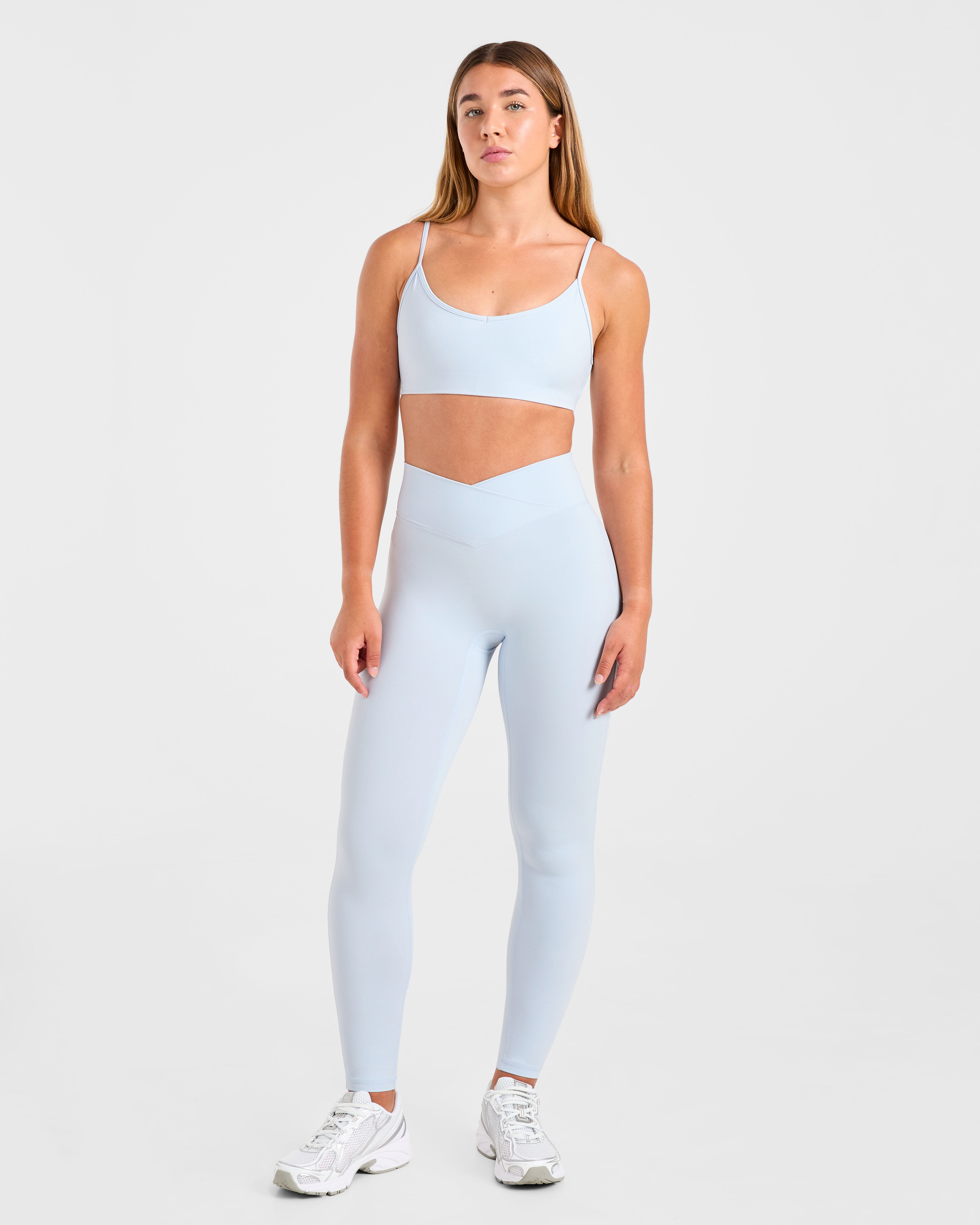 Sculpt Wrap Sports Bra - Iced Blue