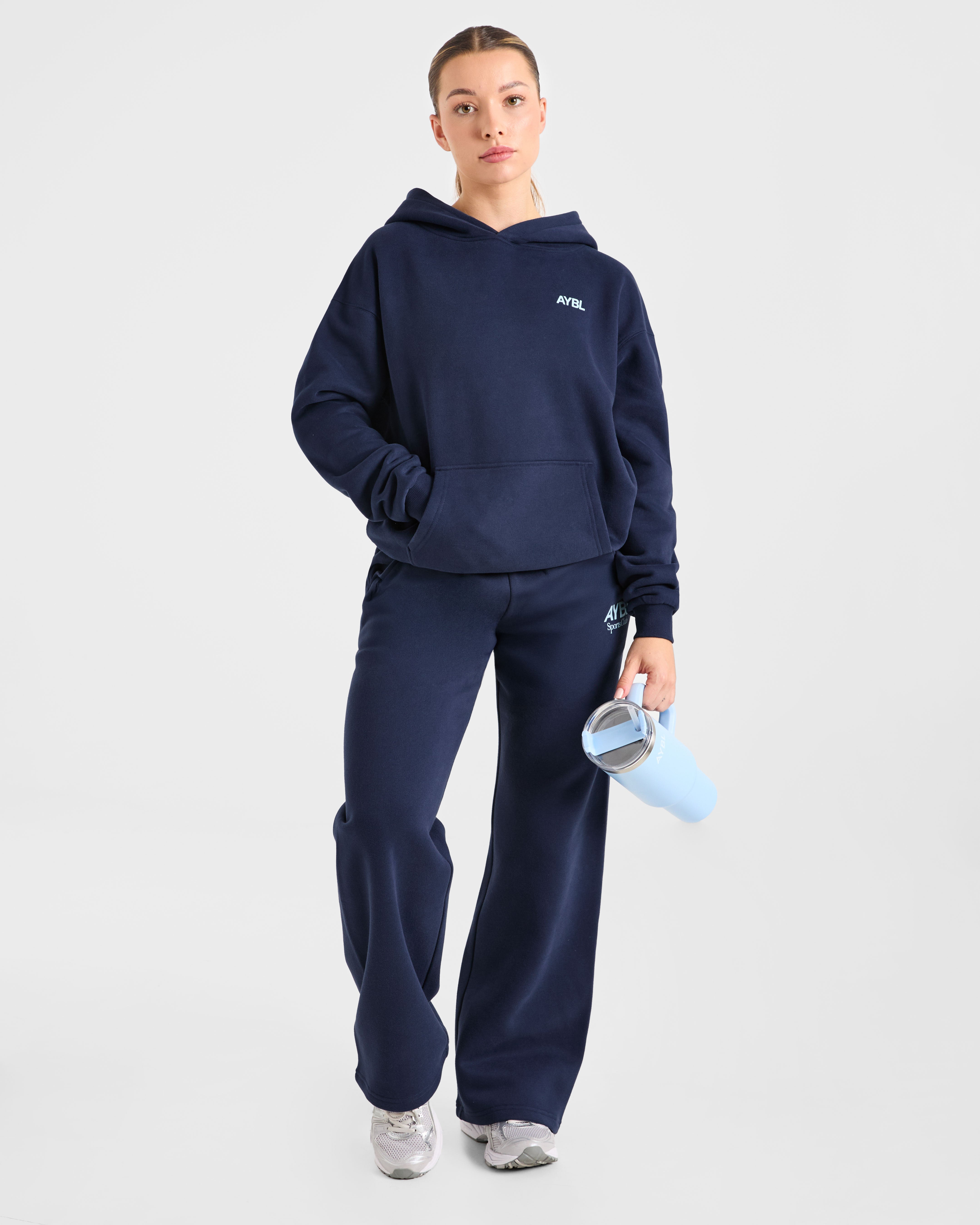 AYBL Sports Club Oversized Hoodie - Navy/Blue