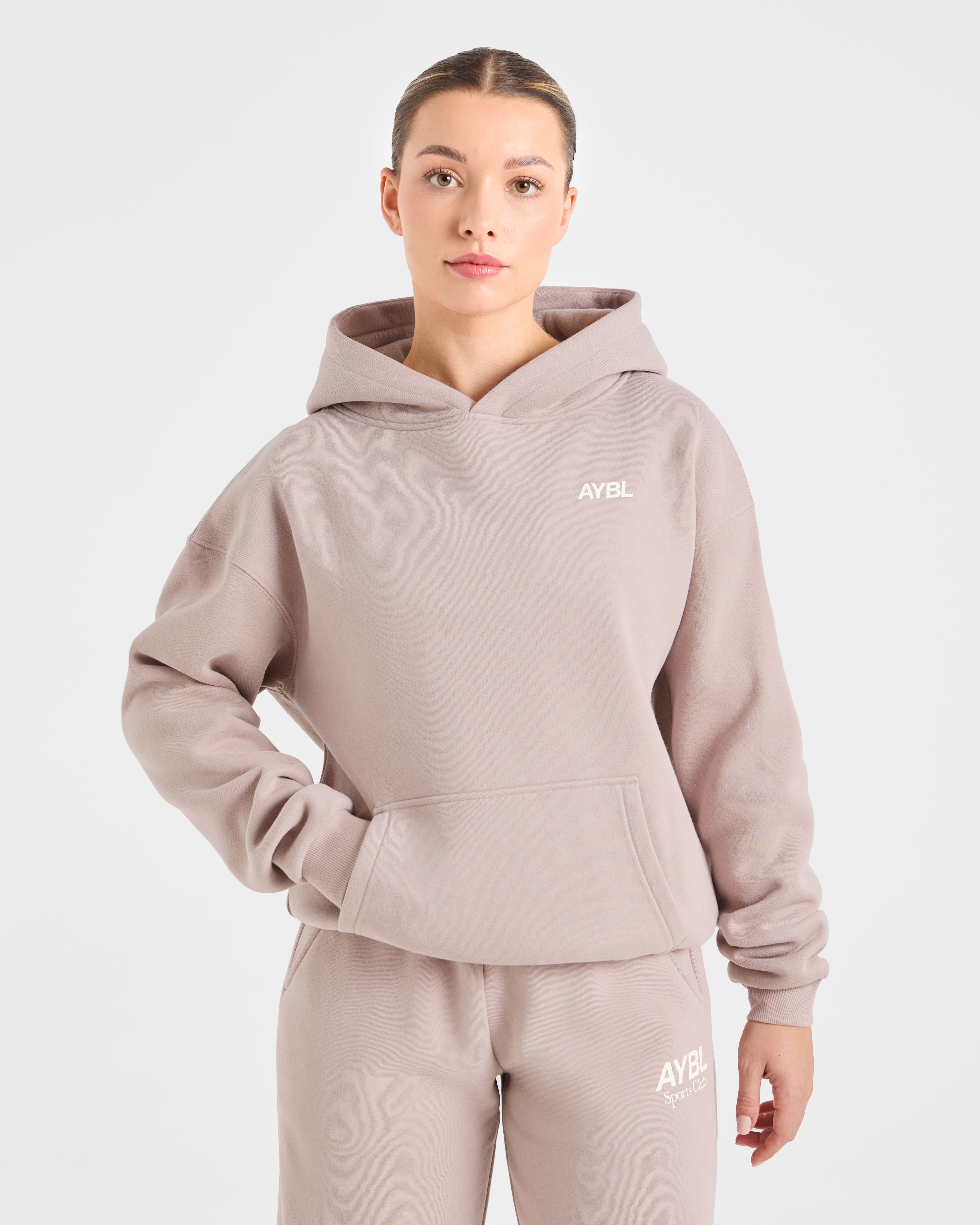 AYBL Sports Club Oversized Hoodie - Mink Pink