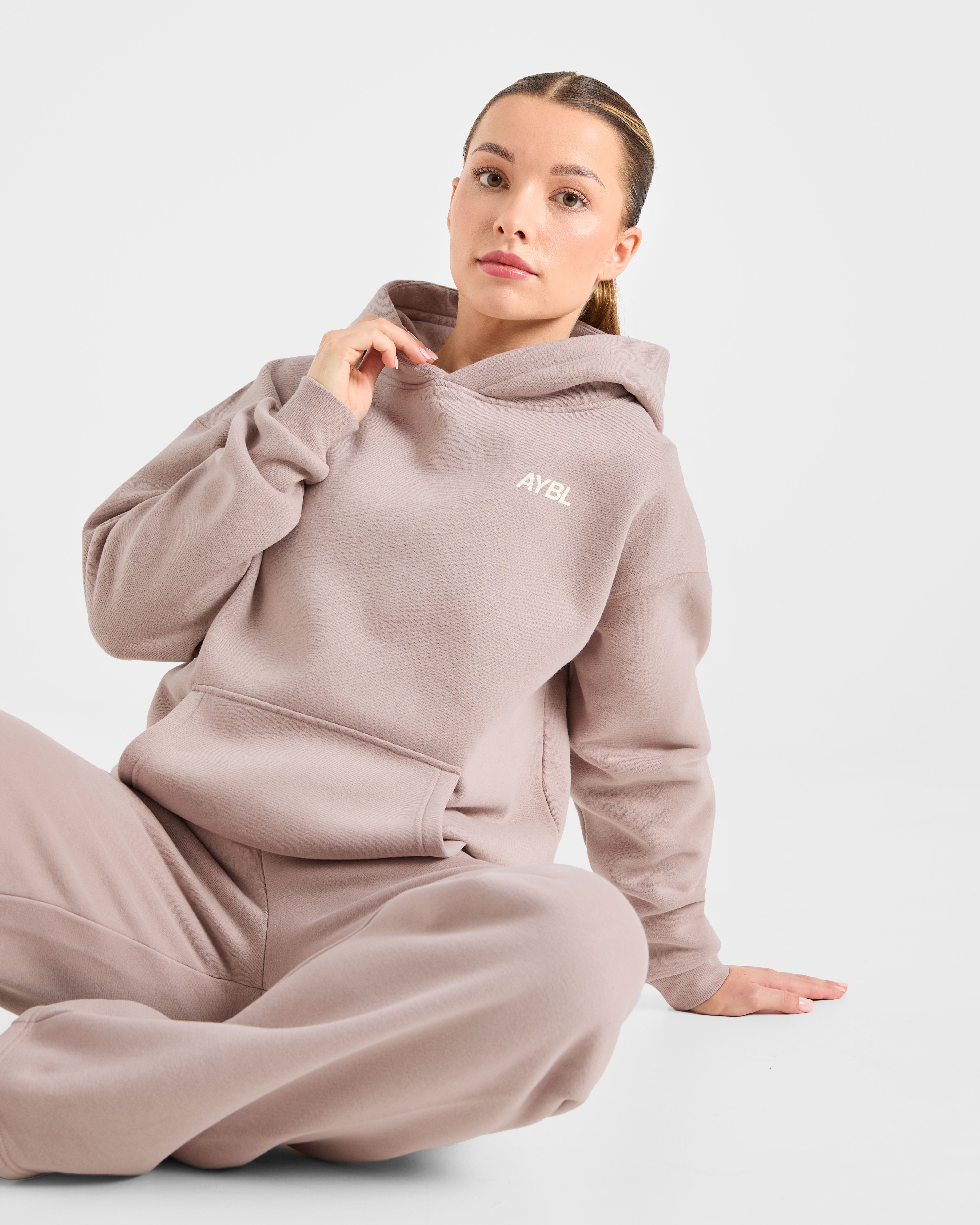 AYBL Sports Club Oversized Hoodie - Mink Pink