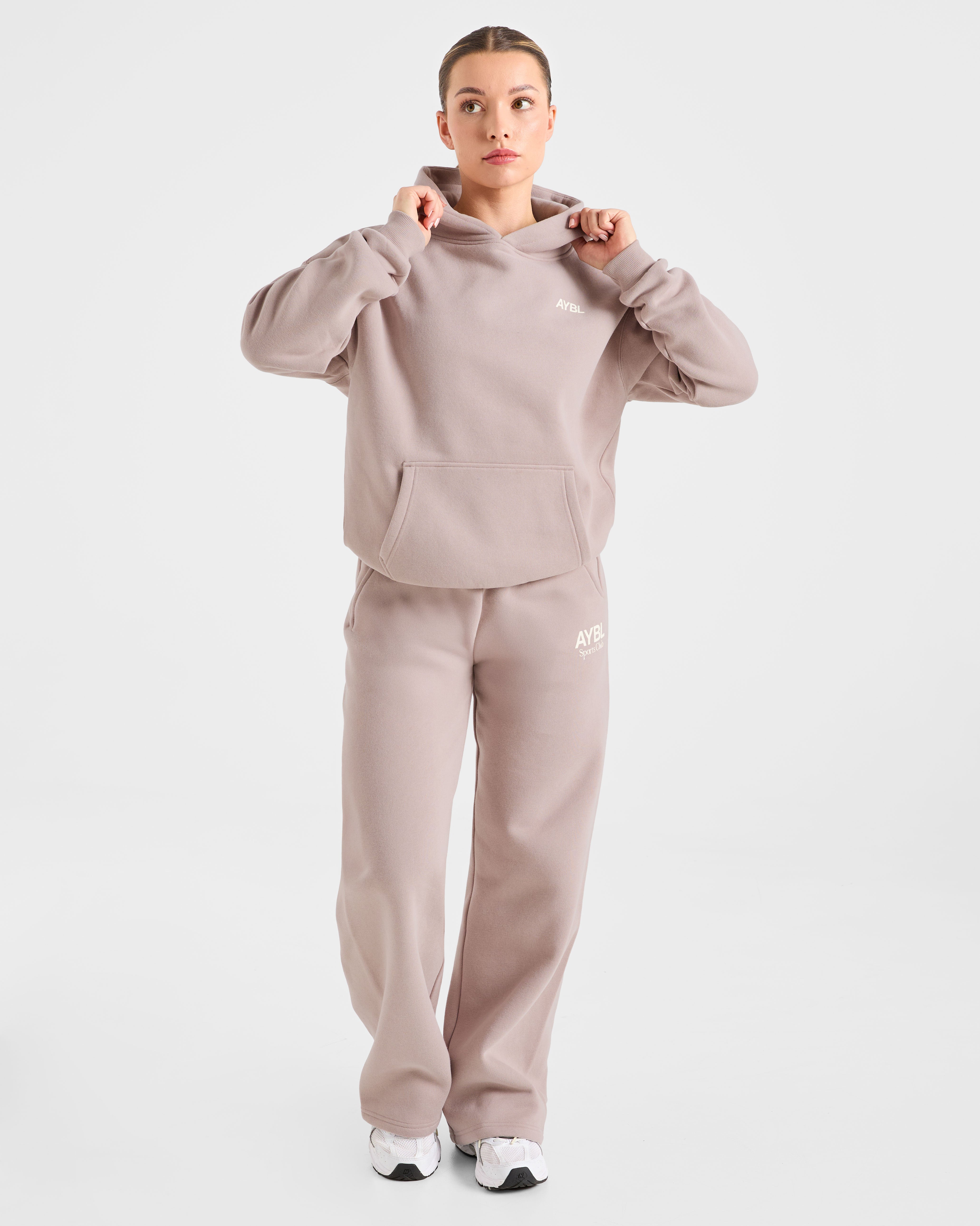 AYBL Sports Club Oversized Hoodie - Mink Pink
