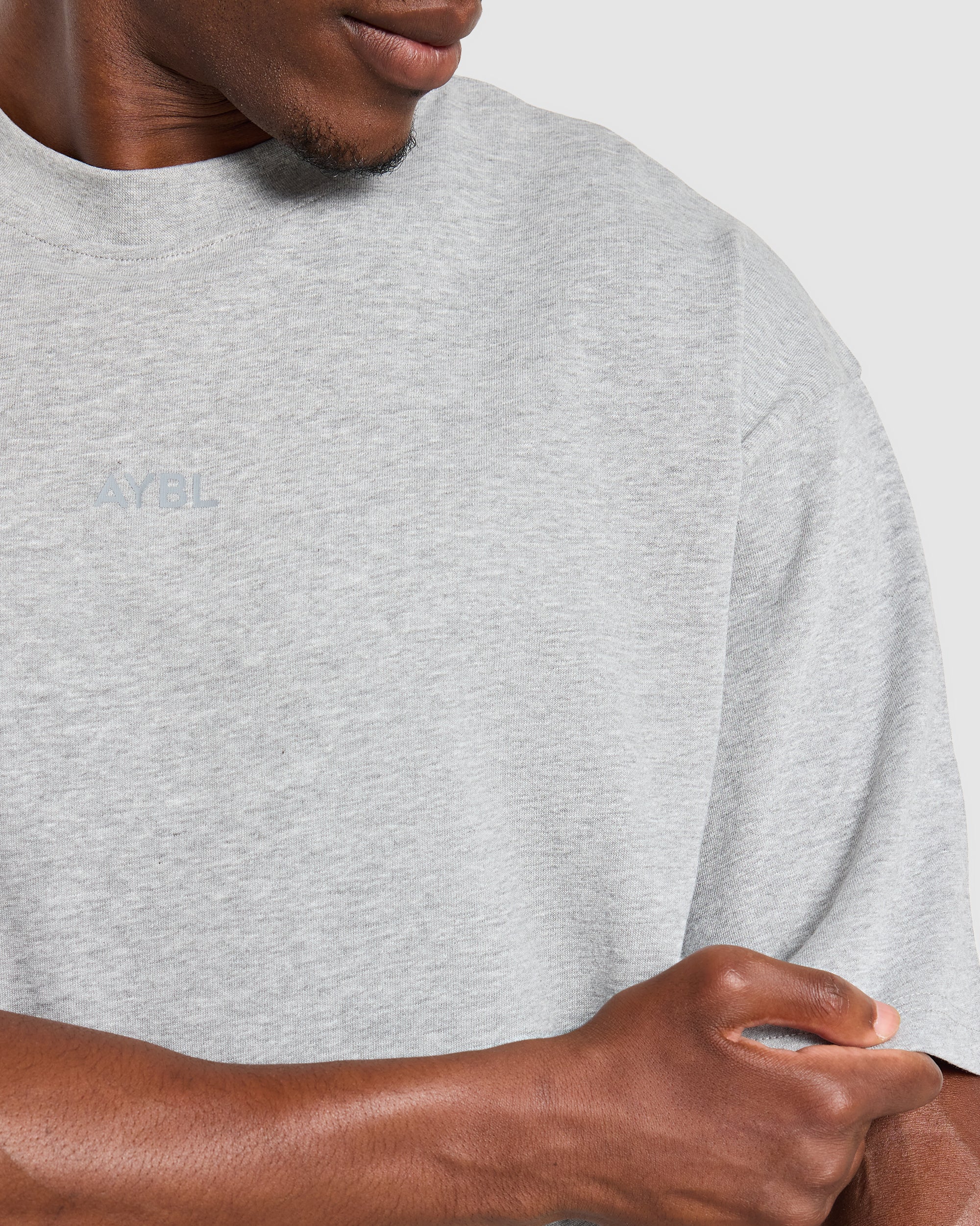 Craft Oversized T Shirt - Mid Marl Grey