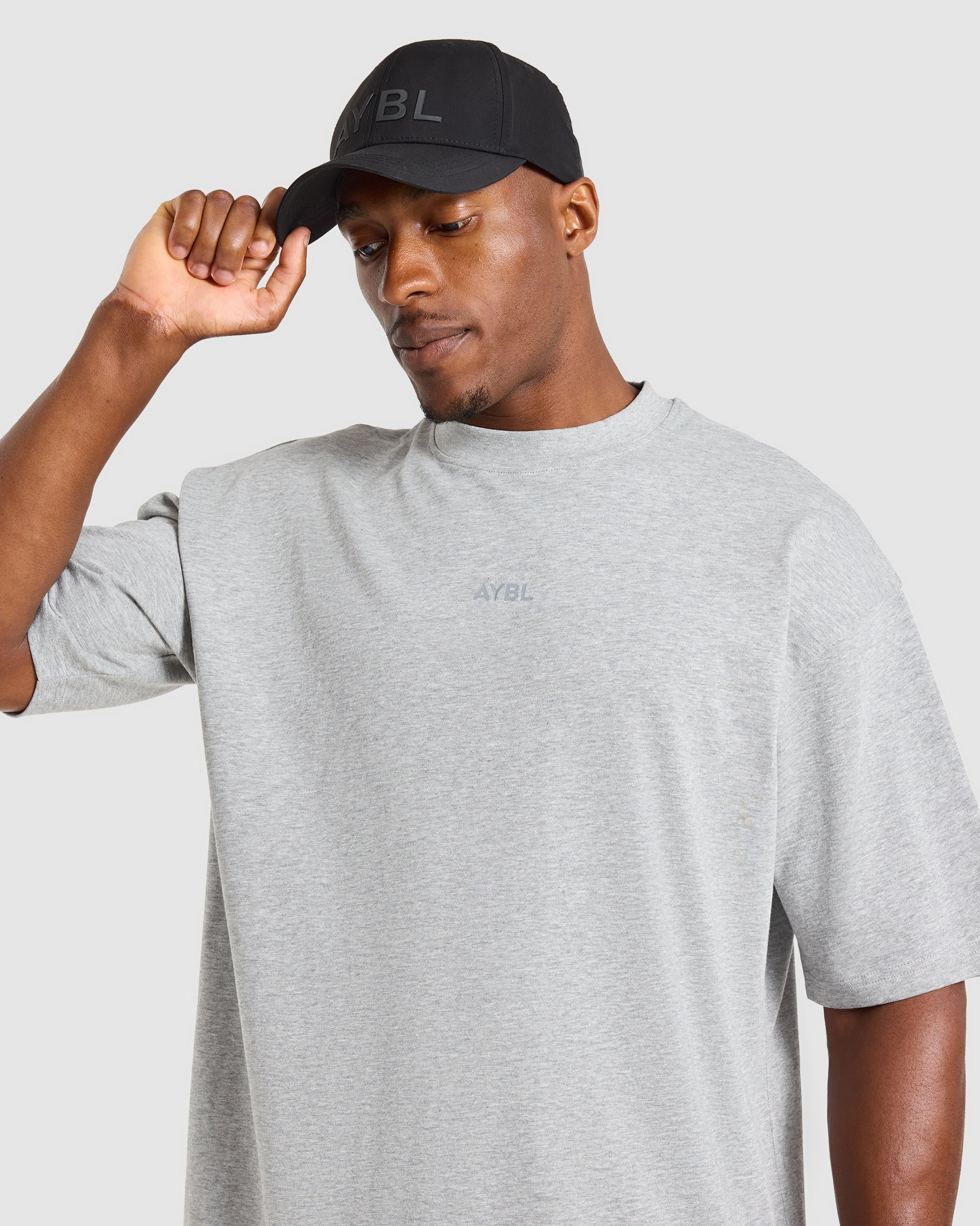 Craft Oversized T Shirt - Mid Marl Grey