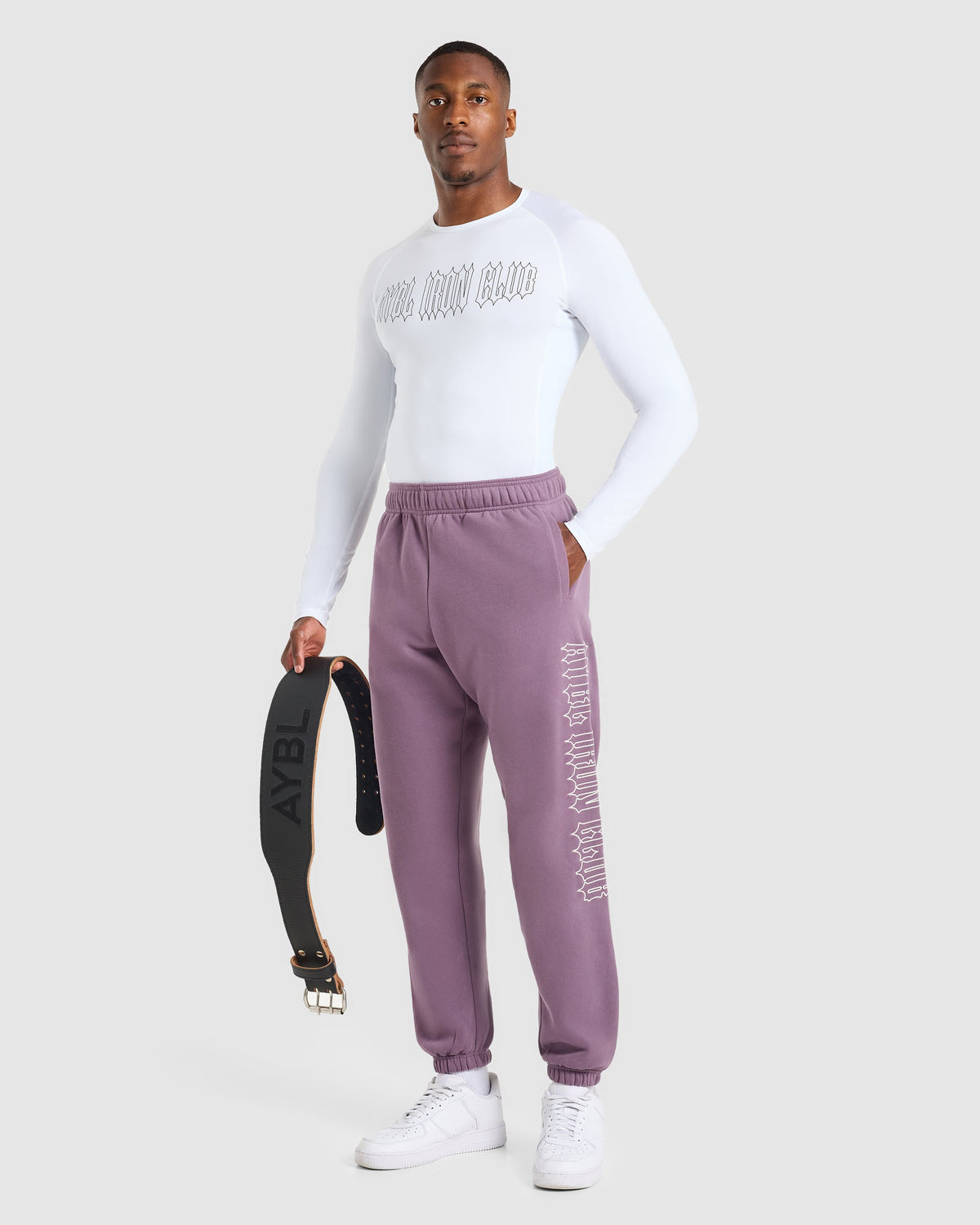 AYBL Iron Club Oversized Joggers - Midnight Purple