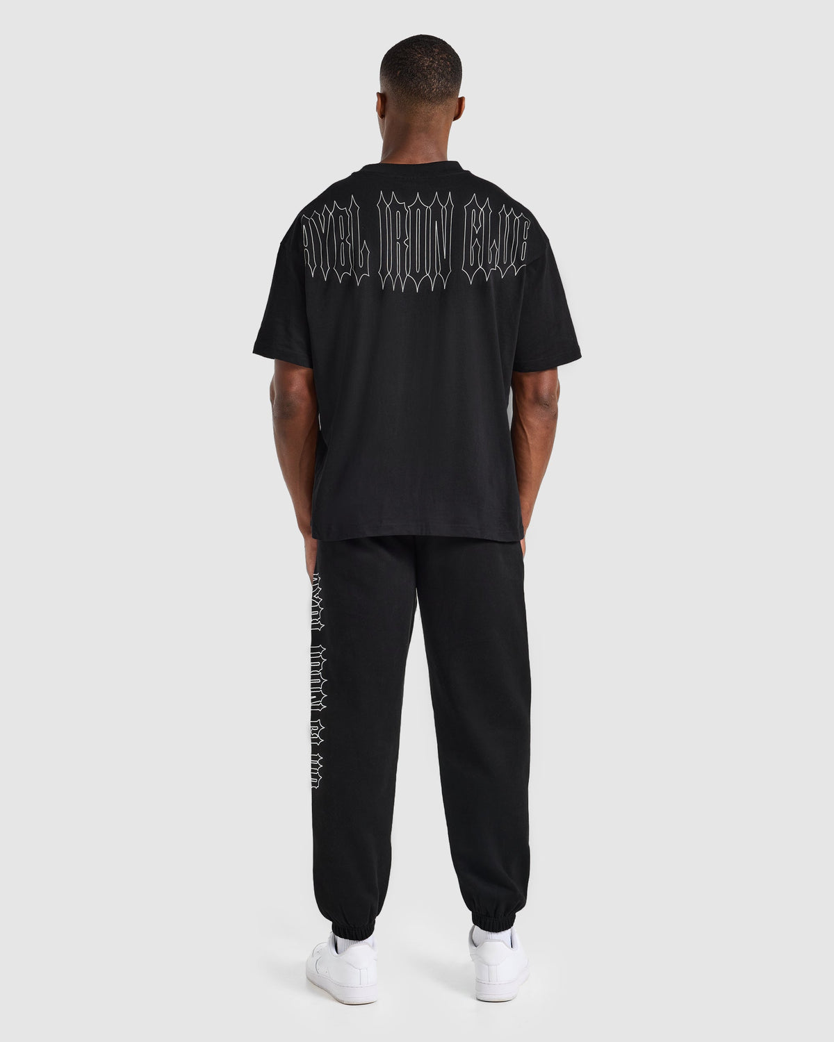 AYBL Iron Club Graphic Oversized T Shirt - Black