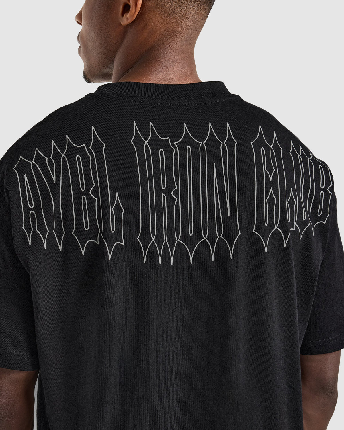AYBL Iron Club Graphic Oversized T Shirt - Black
