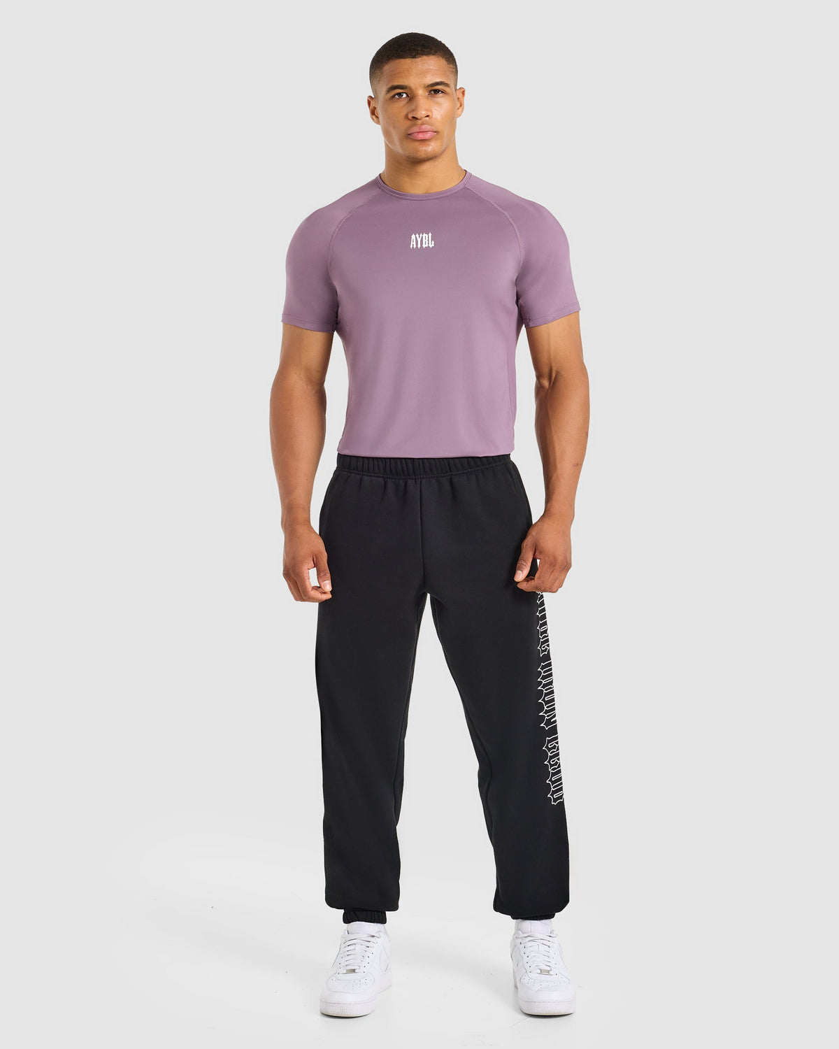 AYBL Iron Club Compression Relaxed T Shirt - Midnight Purple