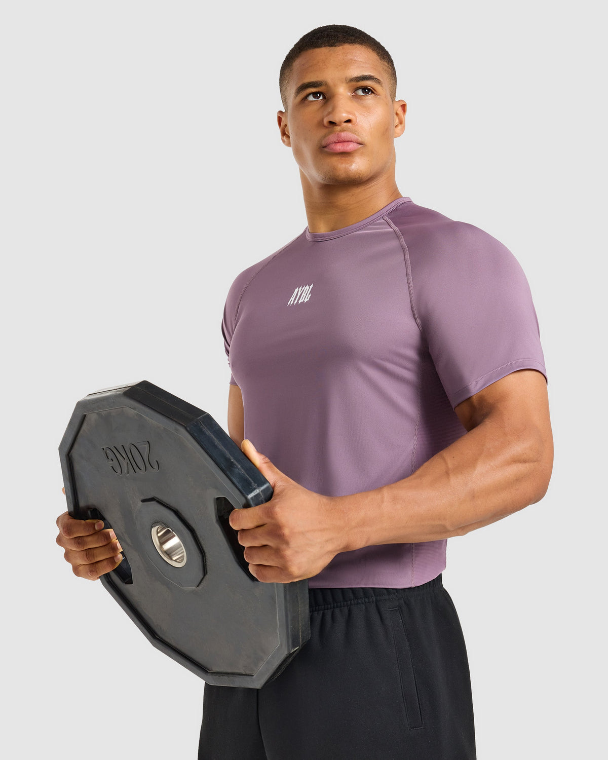 AYBL Iron Club Compression Relaxed T Shirt - Midnight Purple