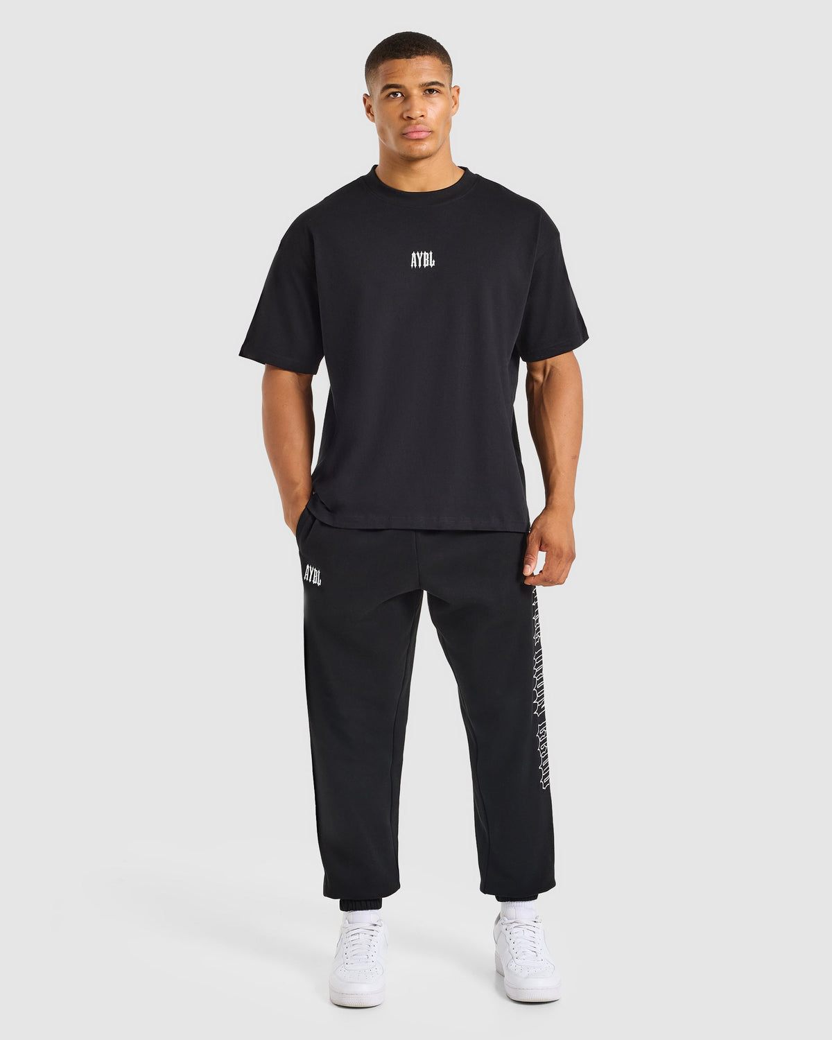 AYBL Iron Club Oversized Joggers - Black