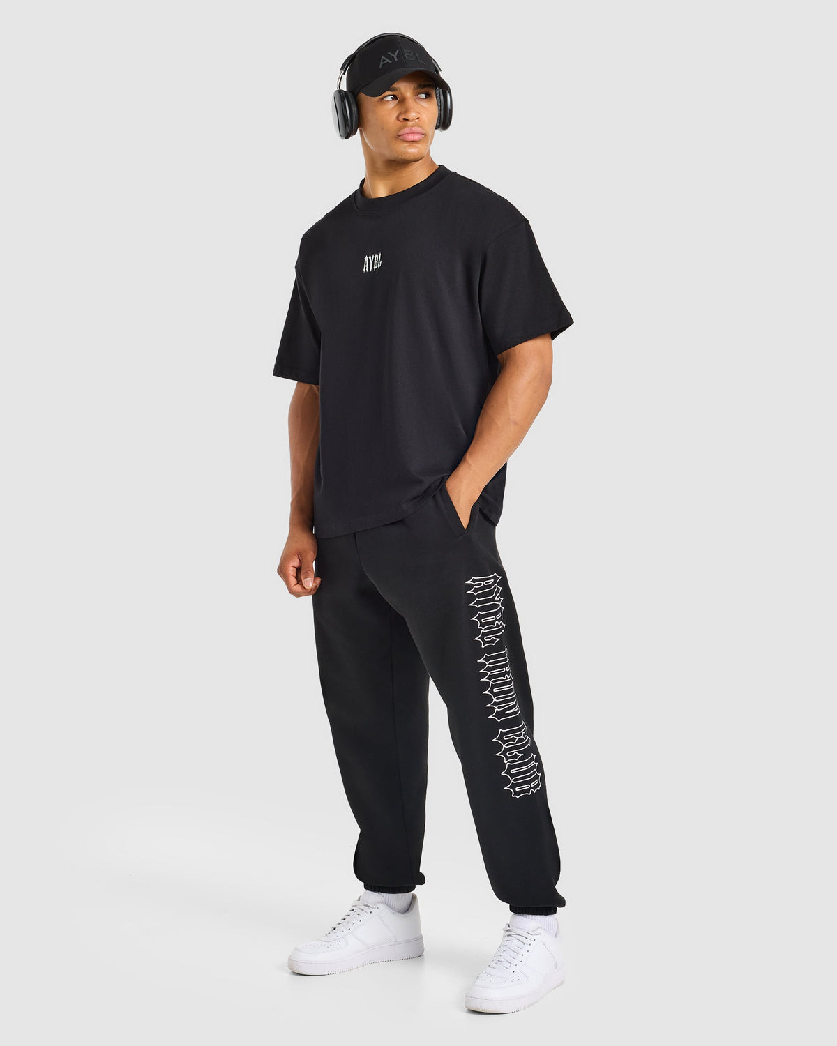 AYBL Iron Club Oversized Joggers - Black