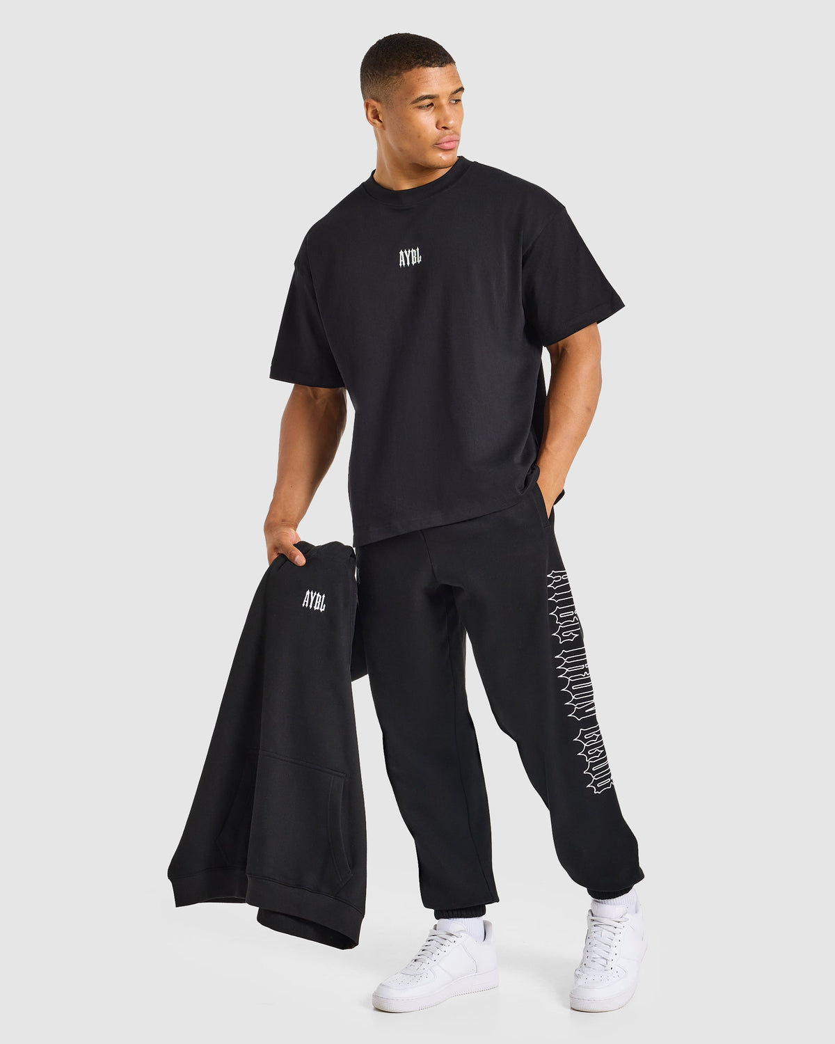 AYBL Iron Club Oversized Joggers - Black