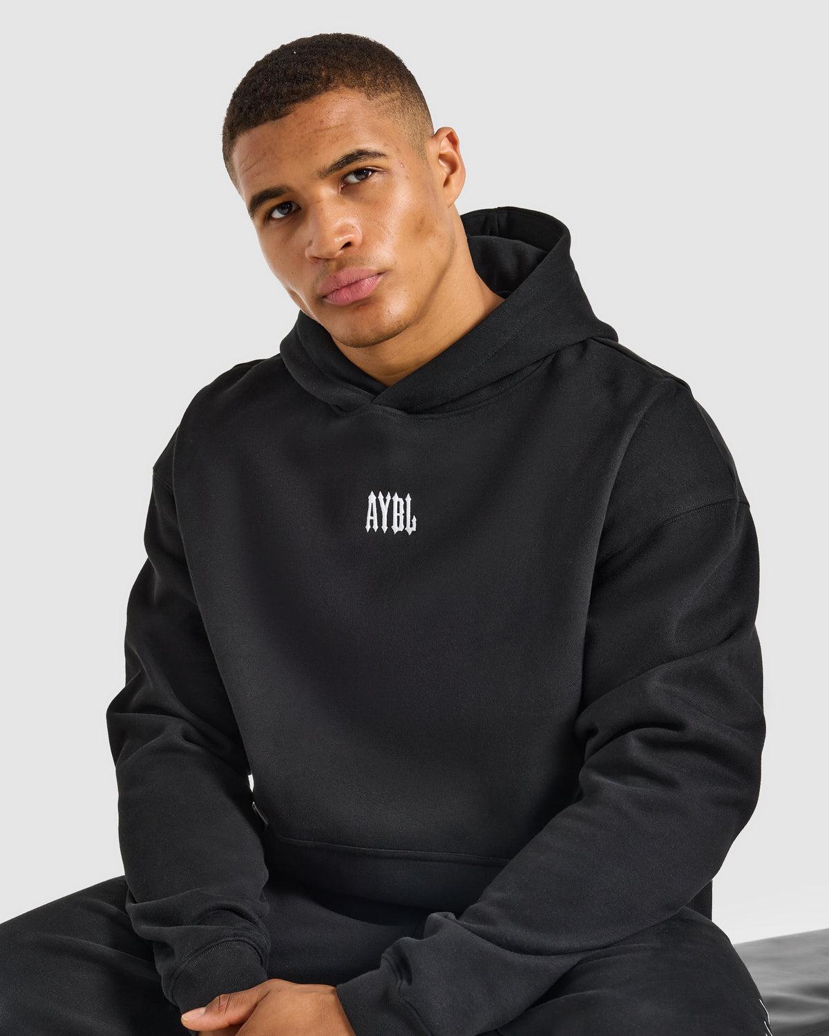 AYBL Iron Club Oversized Hoodie - Black