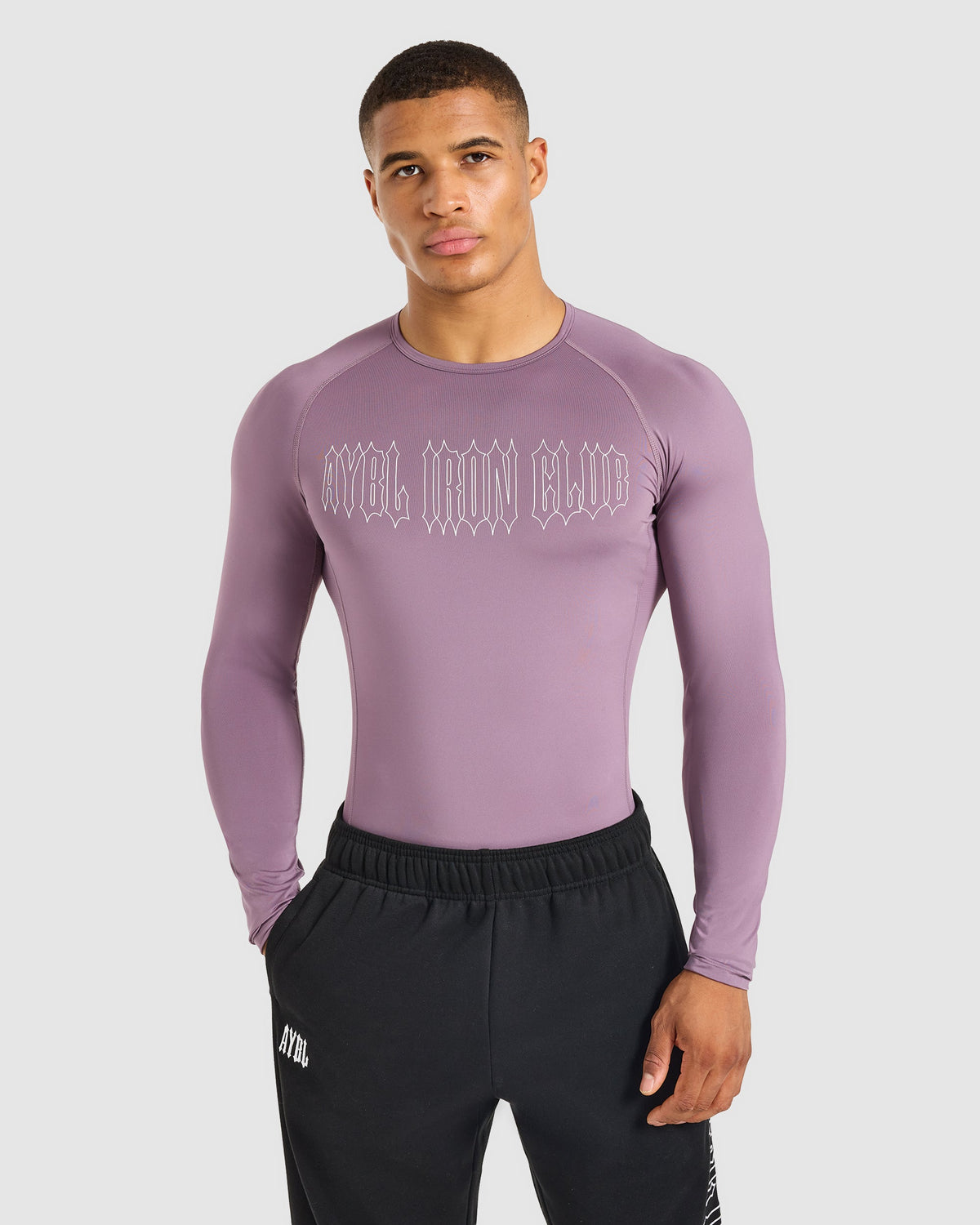 AYBL Iron Club Compression Long Sleeve - Midnight Purple