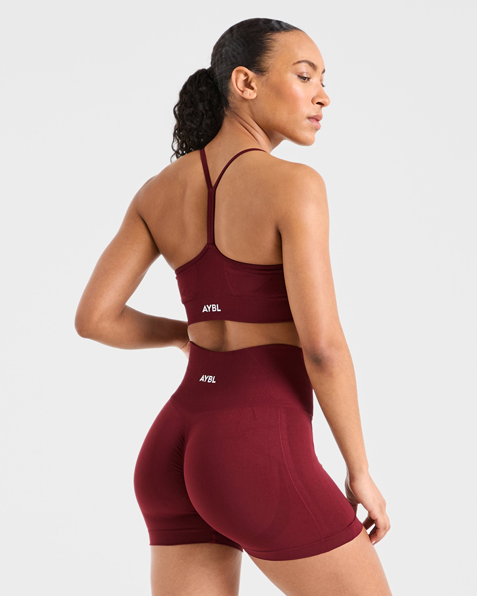 Empower Seamless Sports Bra - Red Wine