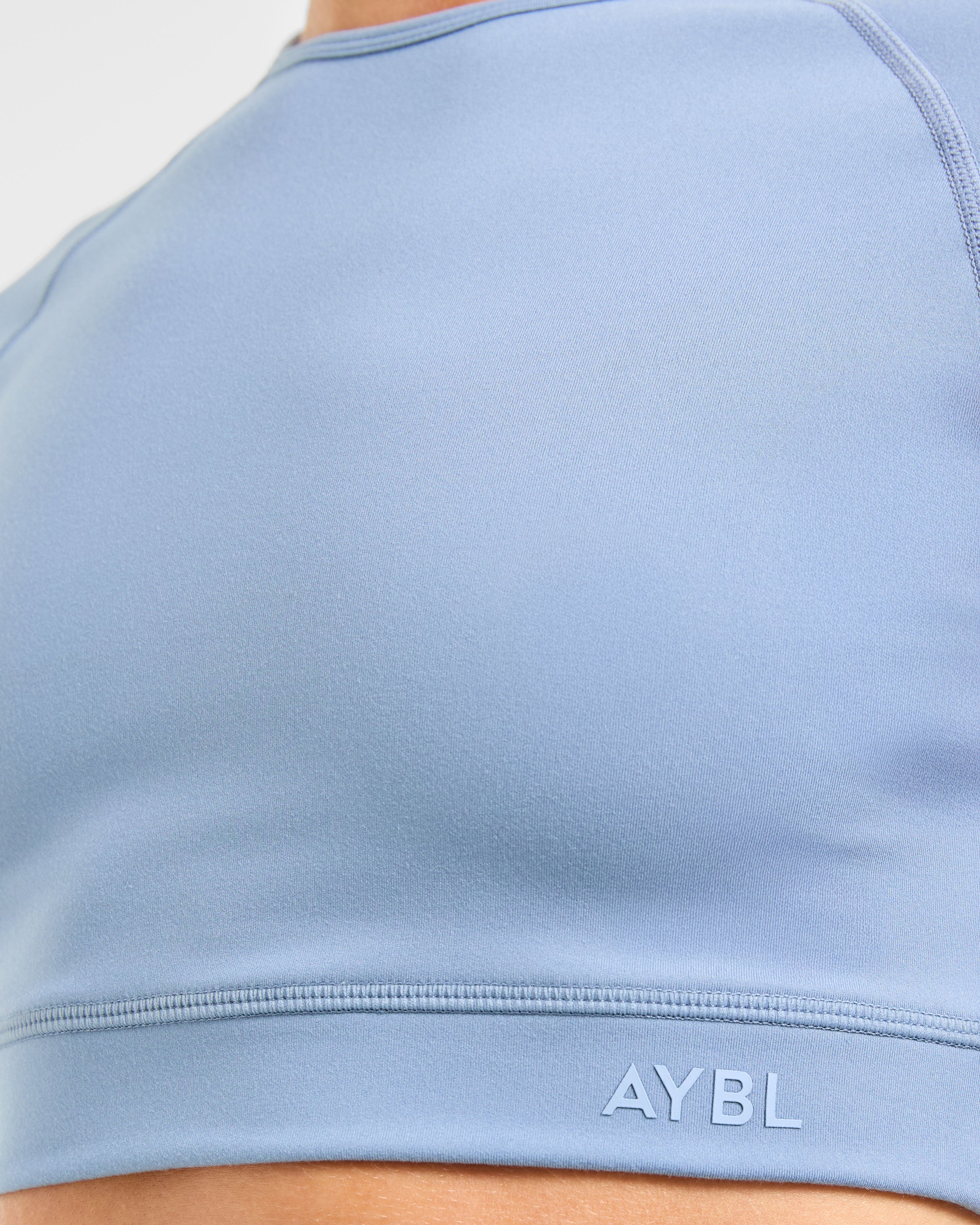 Staple Crop Top - Slate Blue