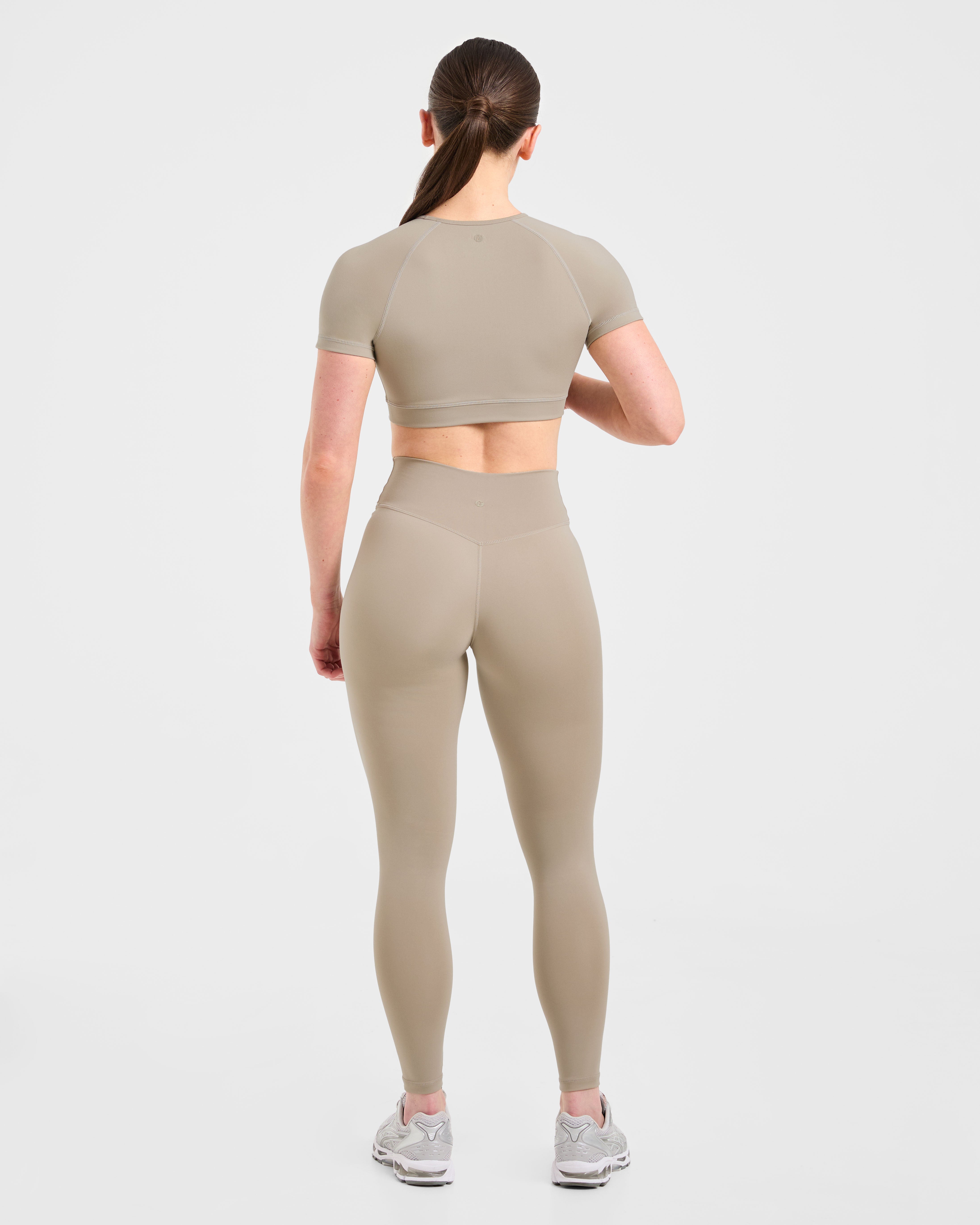 Staple Crop Top - Muted Taupe