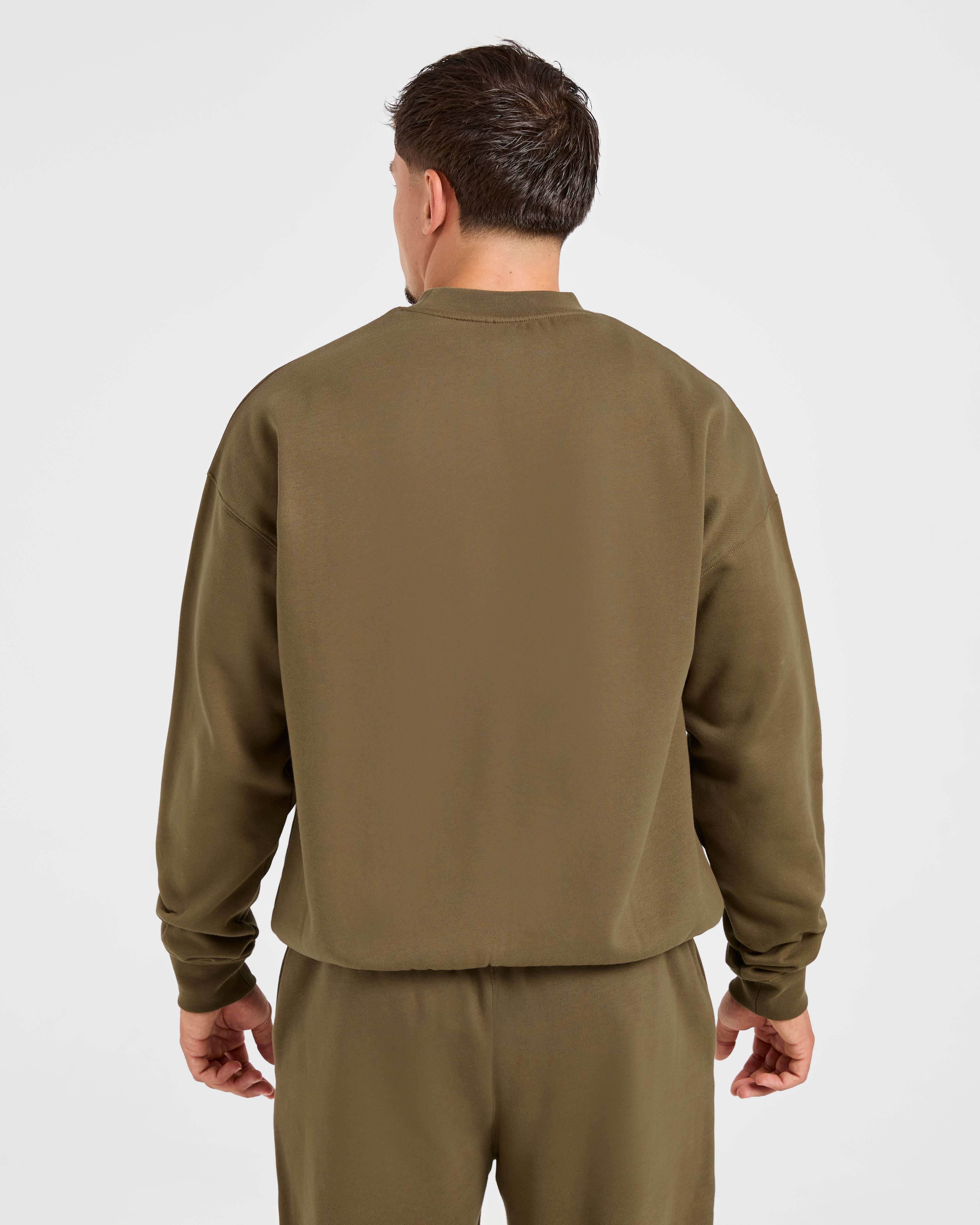 Essential Oversized Sweater - Olive Green