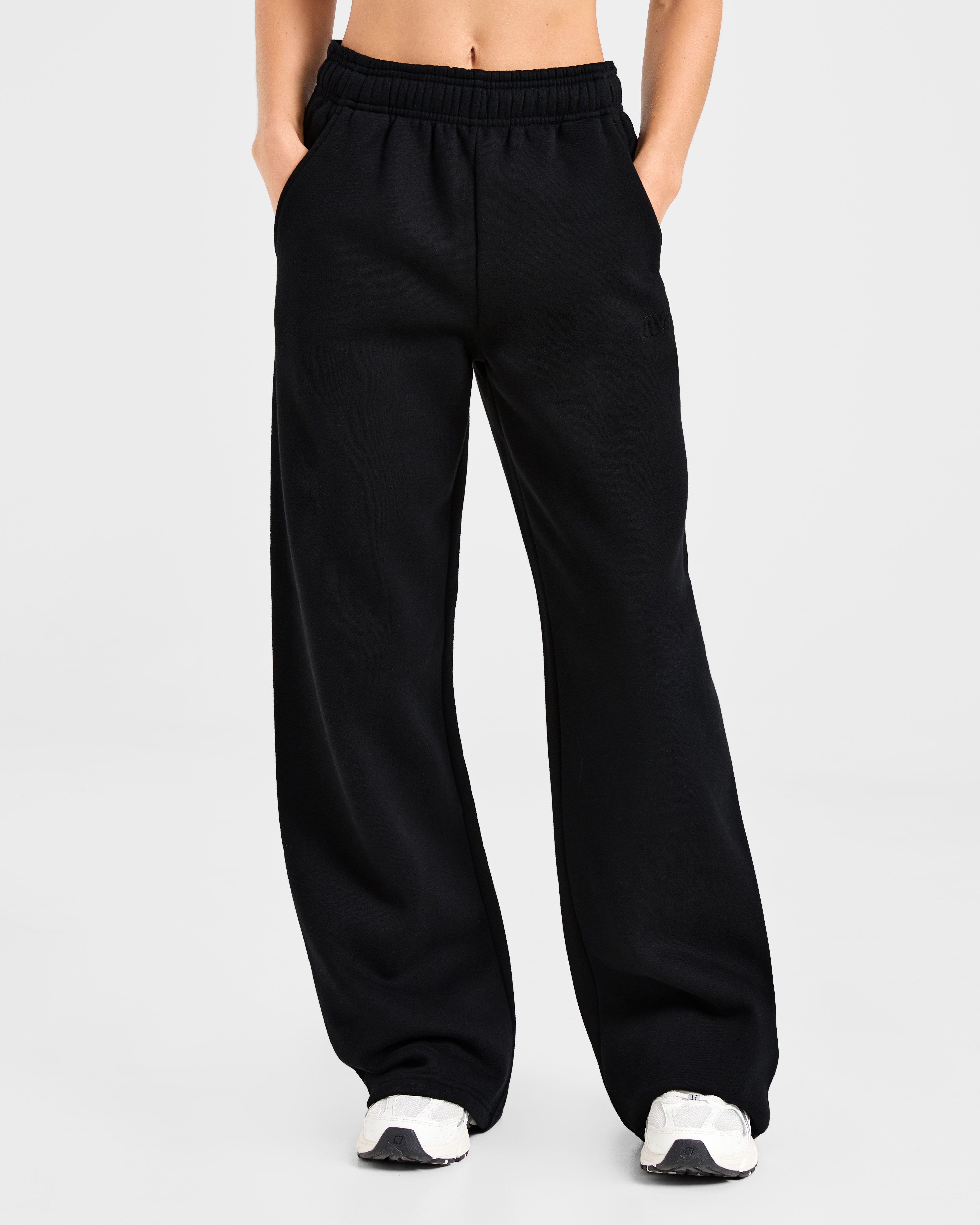 Classic Plush Oversized Straight Leg Joggers - Muted Raspberry