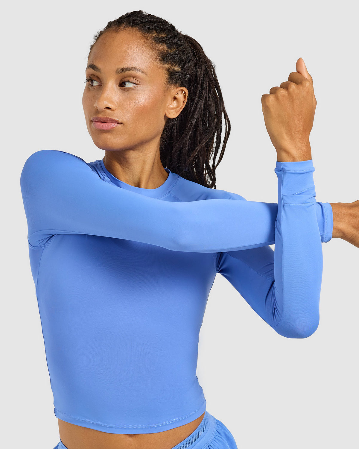 Run Long Sleeve Base Layer - Cornflower Blue