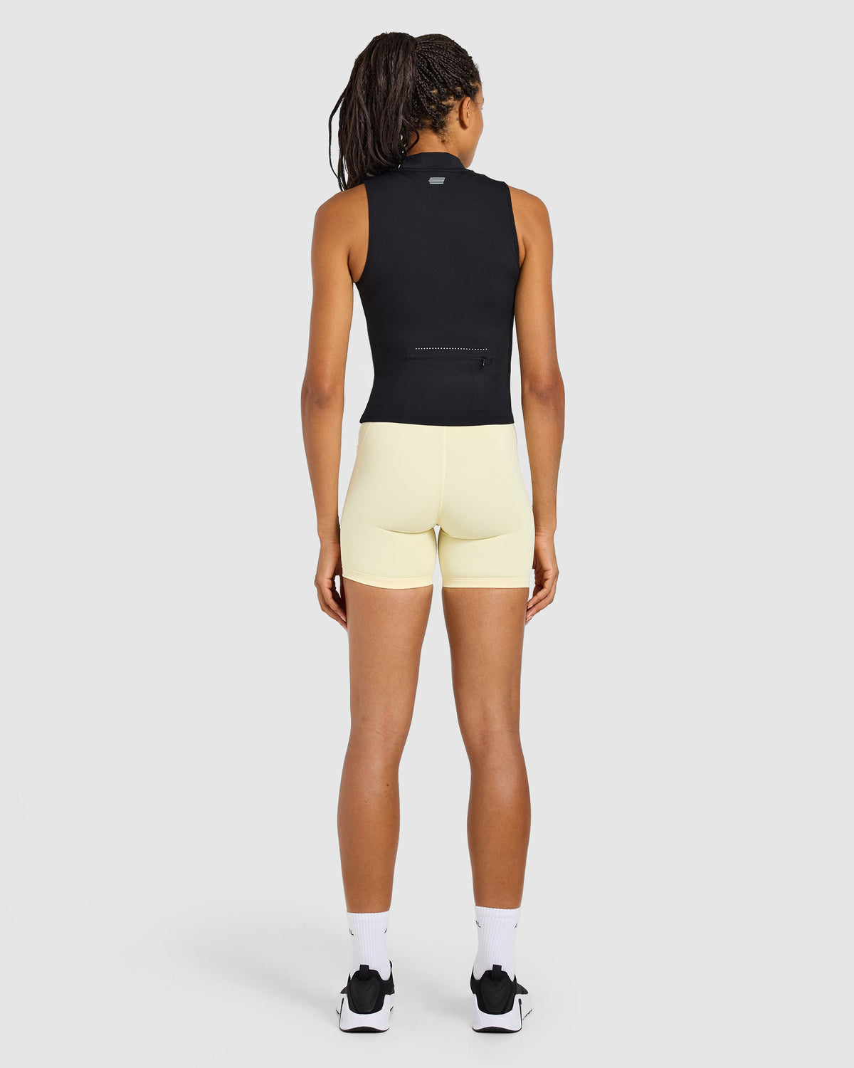 Run Sleeveless Zip Up Jacket - Black