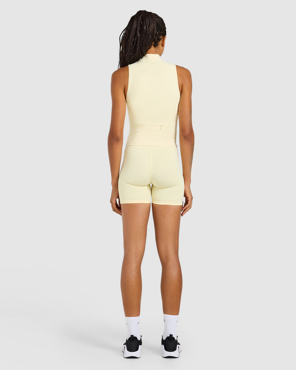 Run Sleeveless Zip Up Jacket - Butter Yellow