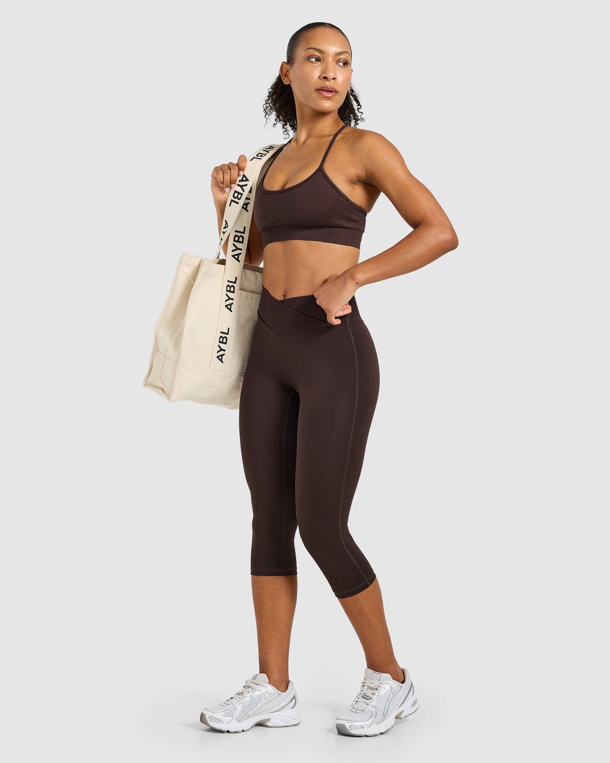 Sculpt Wrap Capri - Cocoa Brown