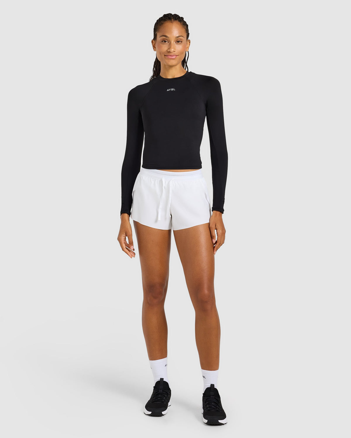 Run Low Rise 3" Shorts - White