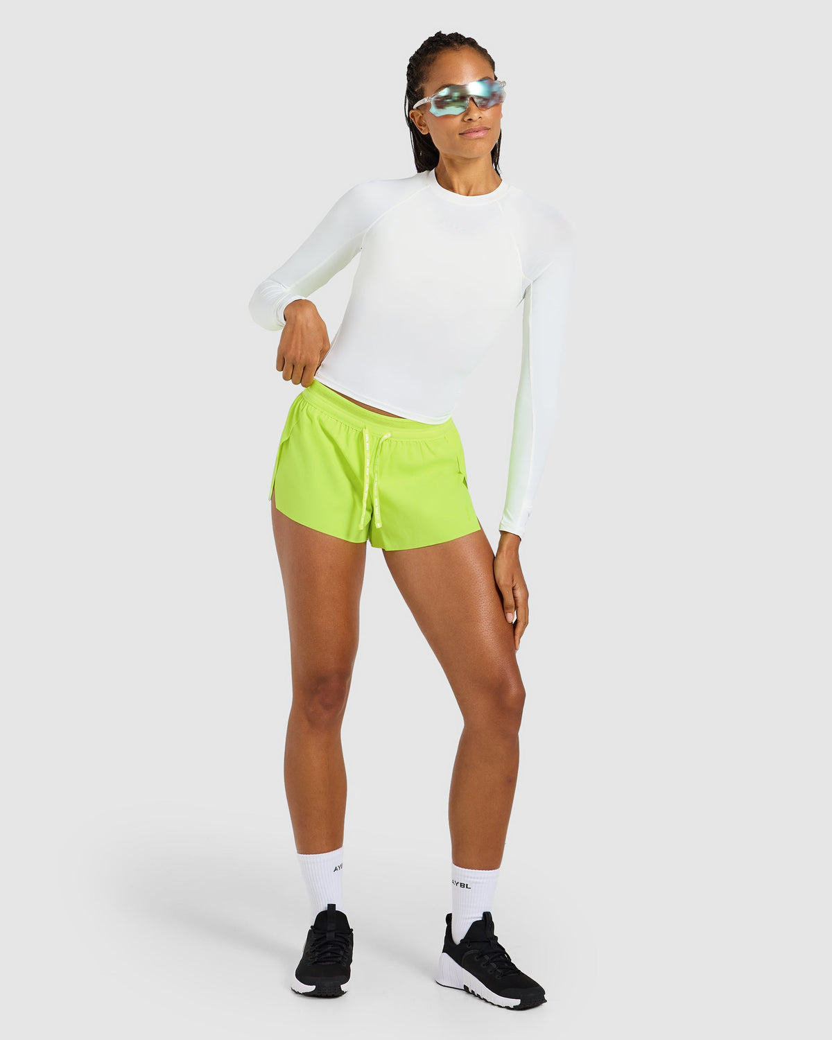 Run Low Rise 3" Shorts - Neon Yellow