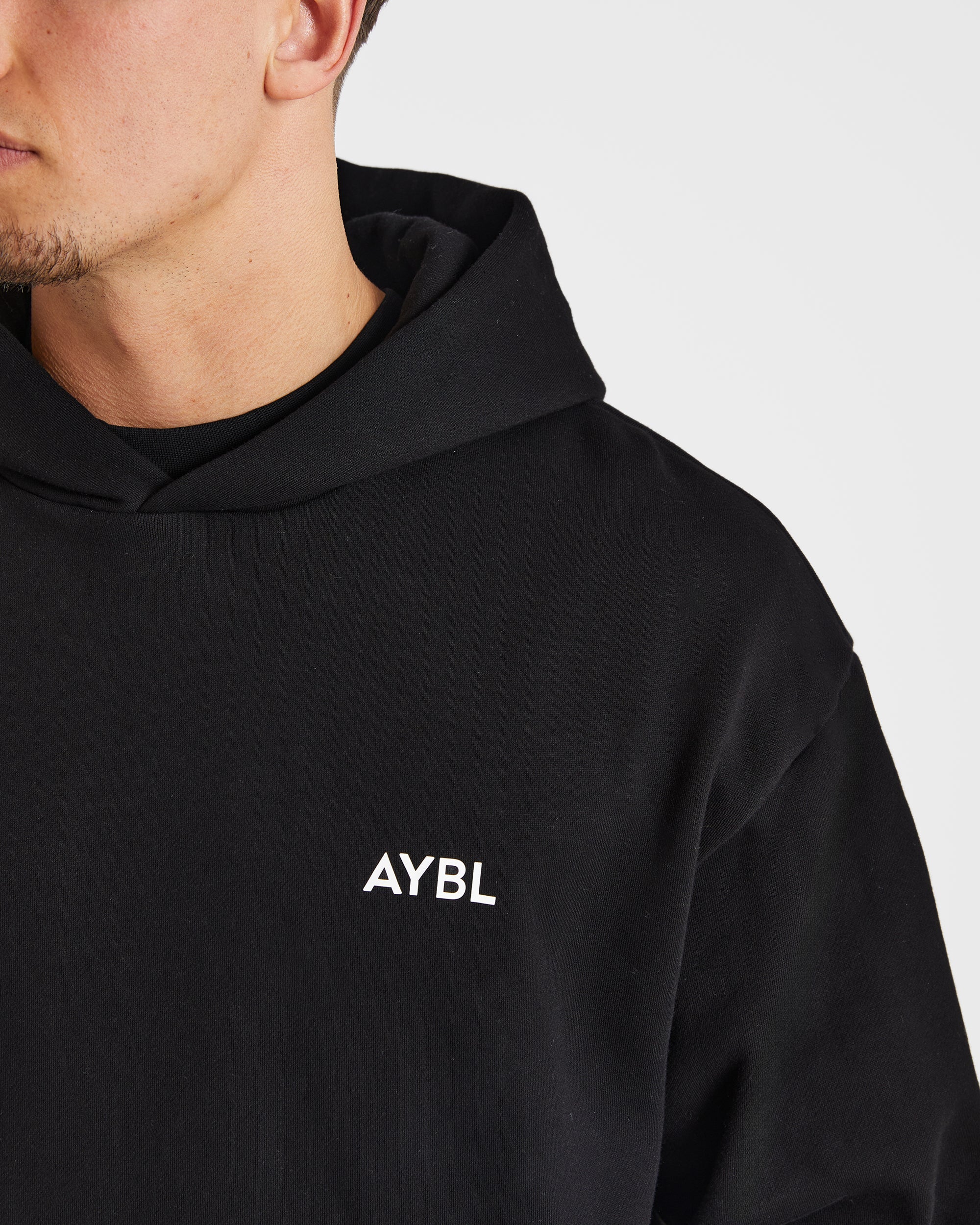 Essential Oversized Hoodie - Black