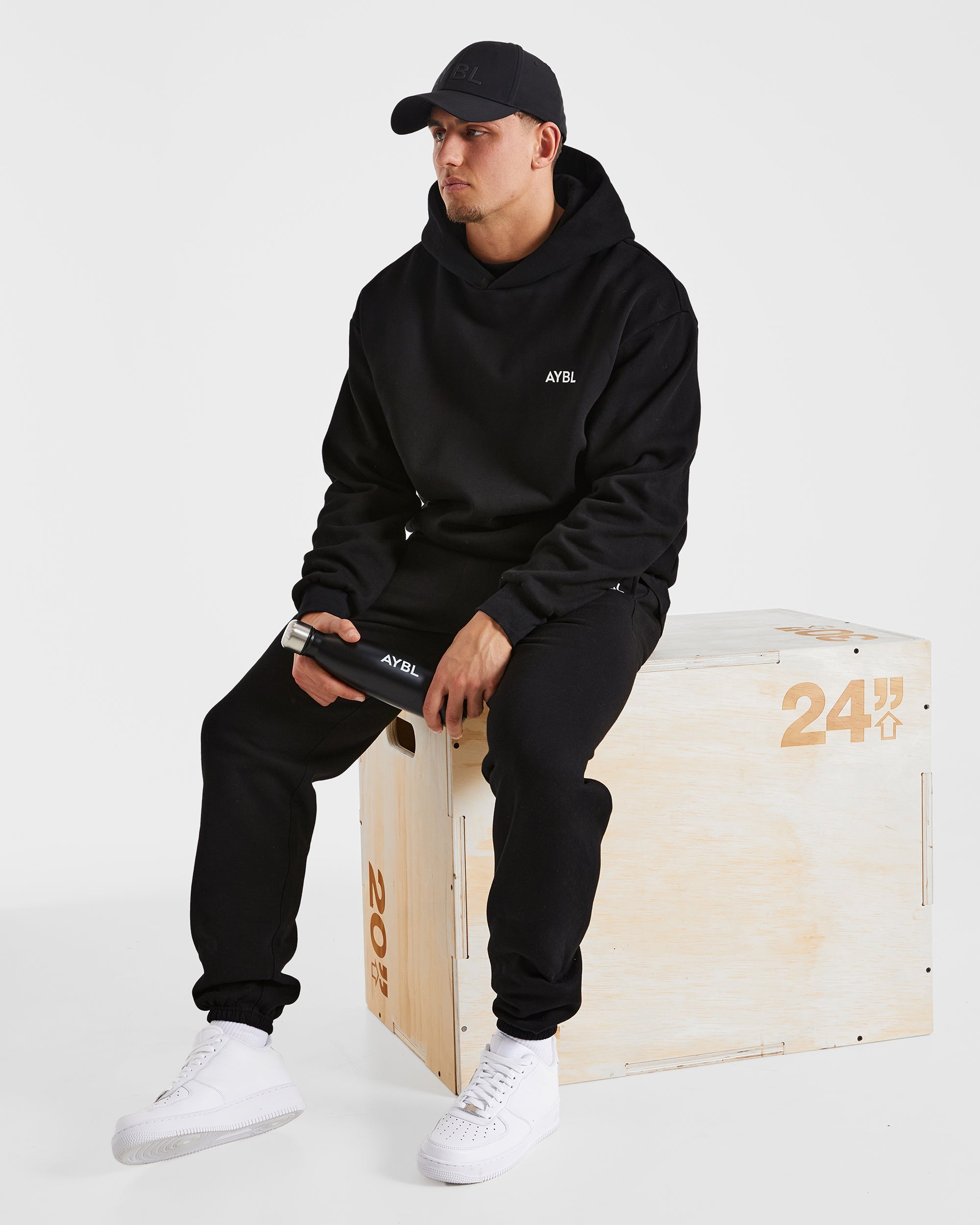 Essential Oversized Hoodie - Black