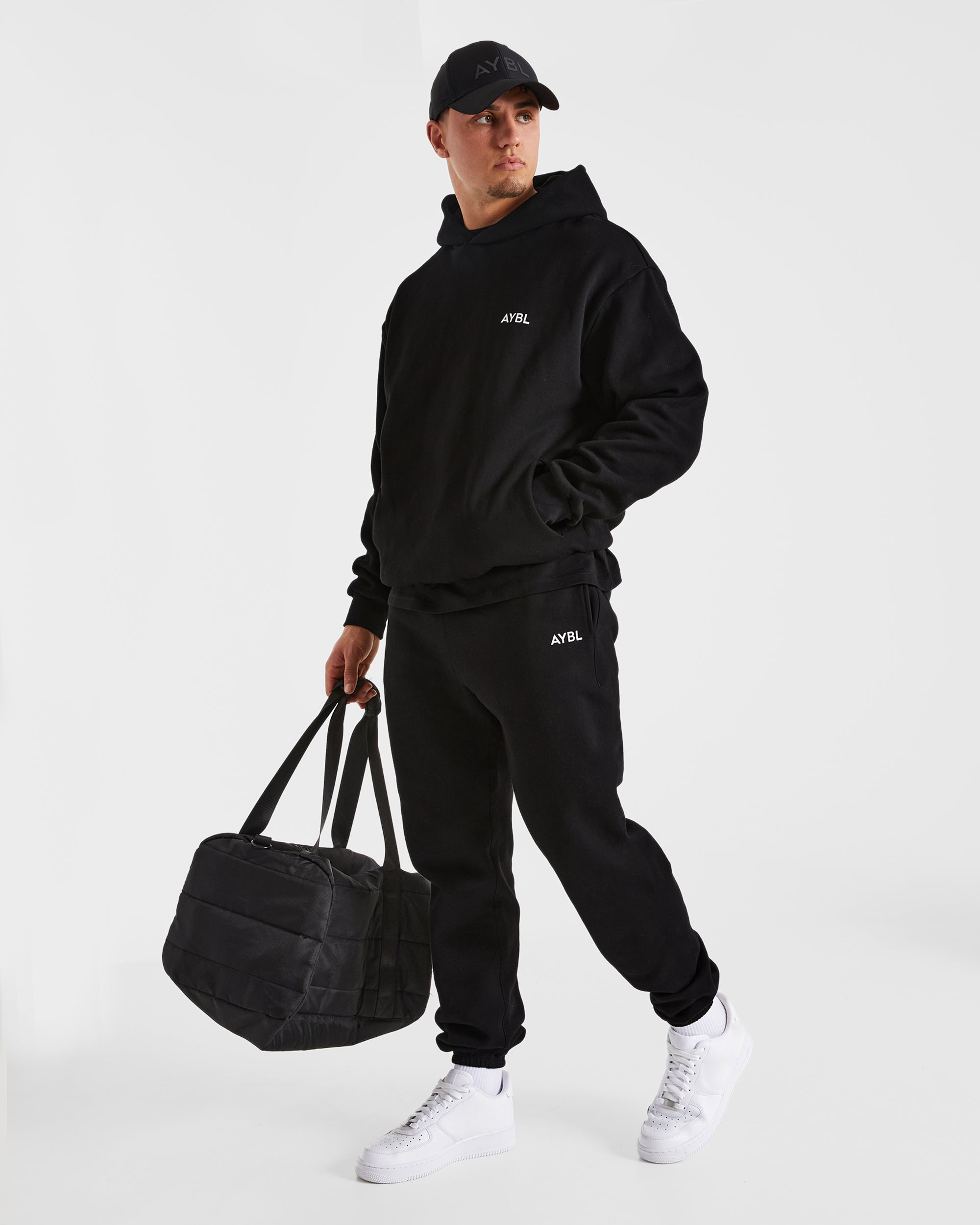 Essential Oversized Hoodie - Black