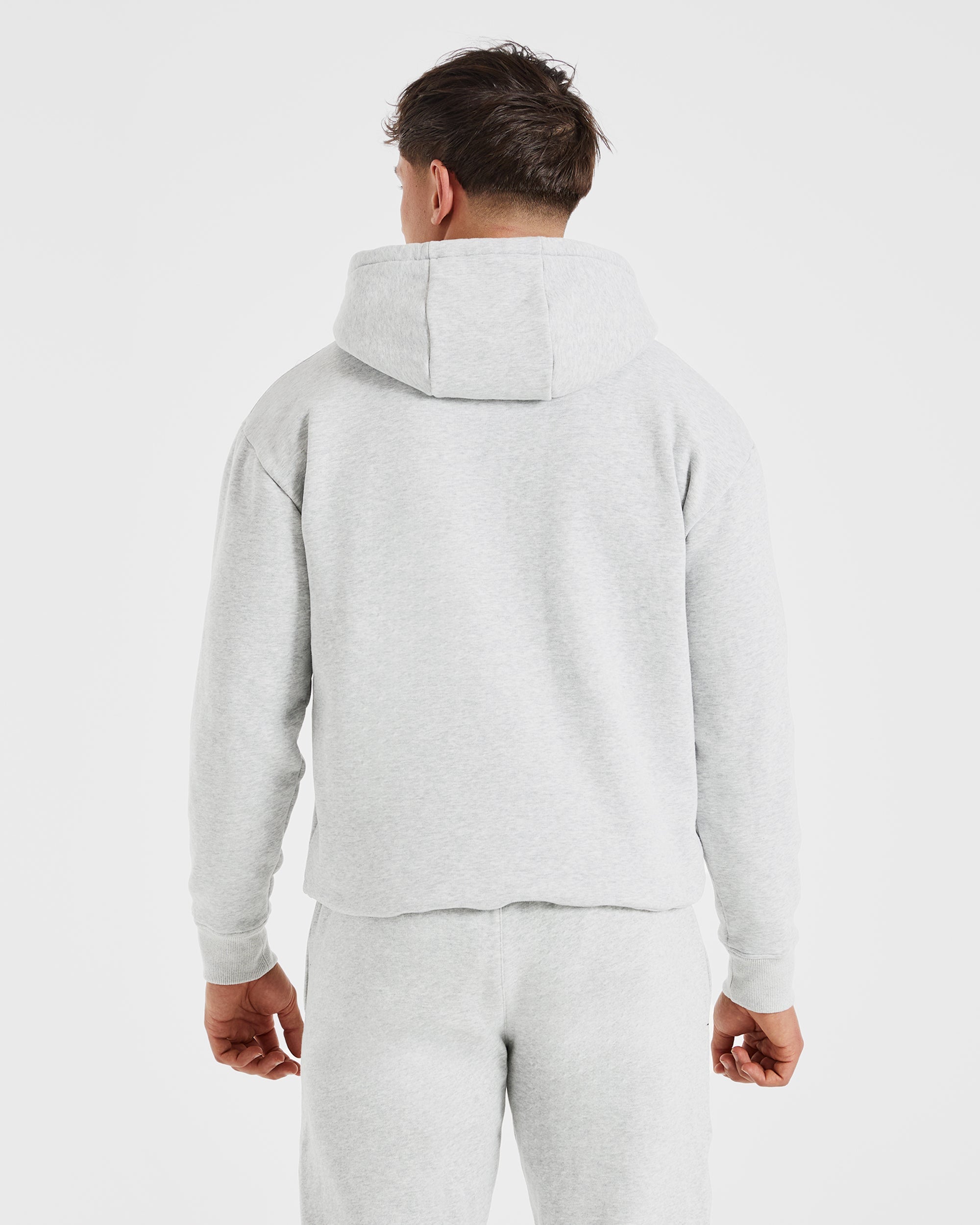 Essential Hoodie - Grey Marl