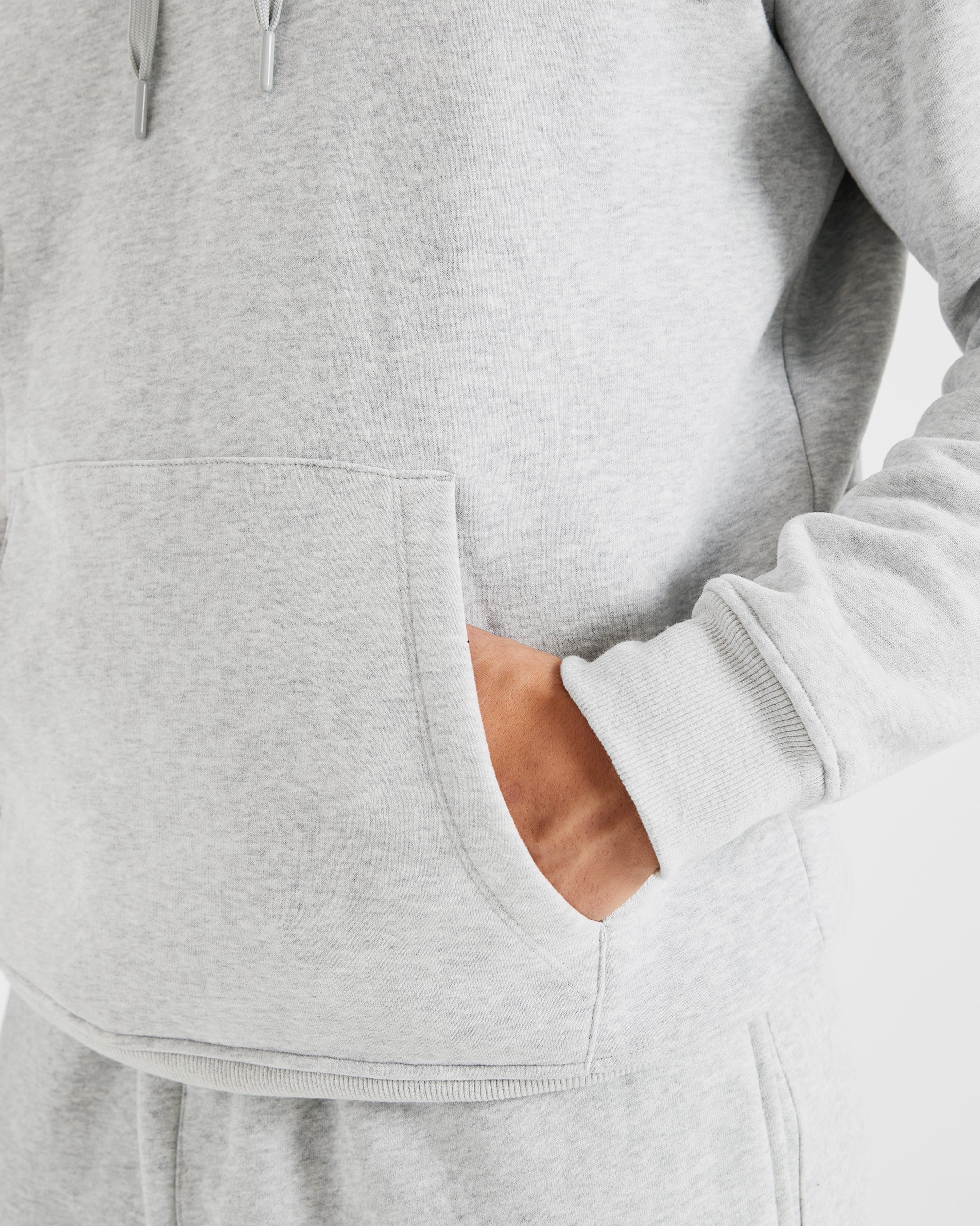 Essential Hoodie - Grey Marl