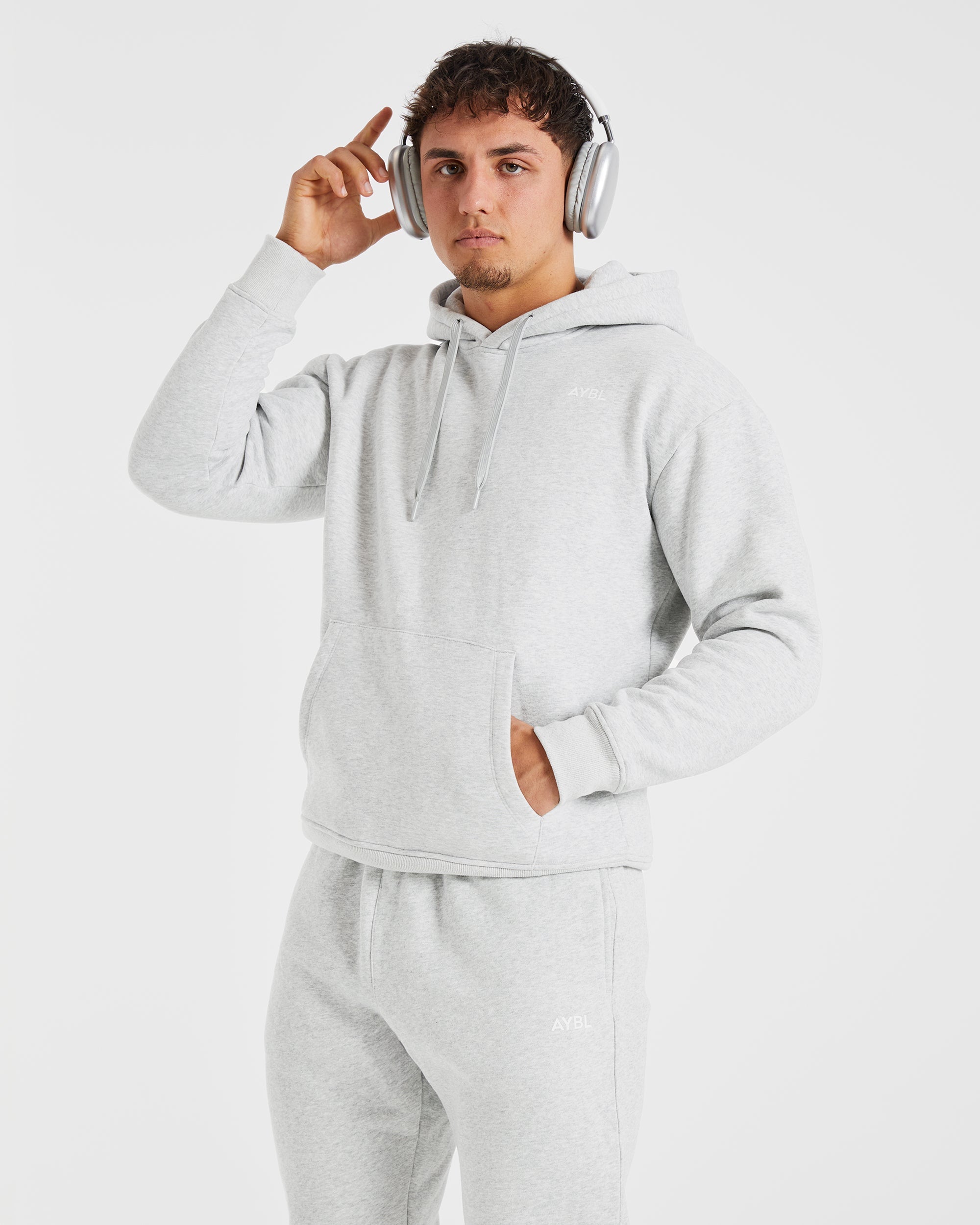 Essential Hoodie - Grey Marl