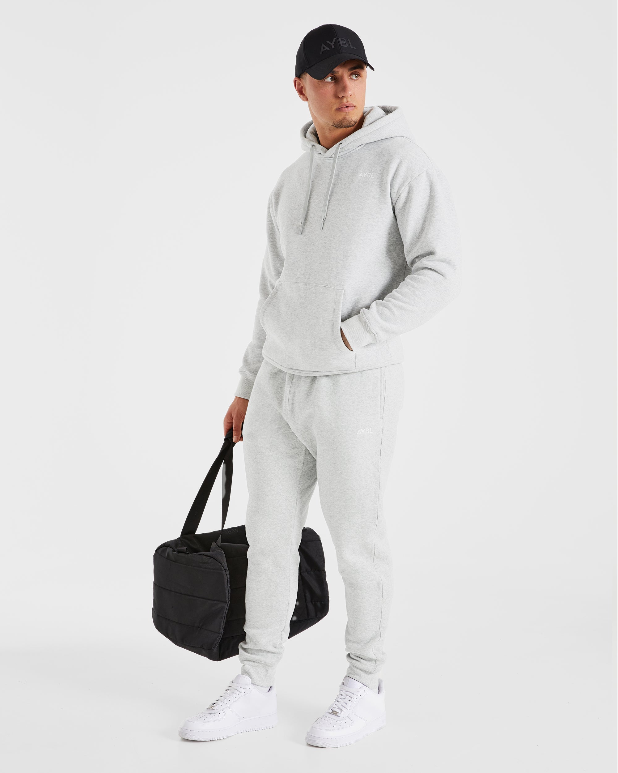 Essential Hoodie - Grey Marl