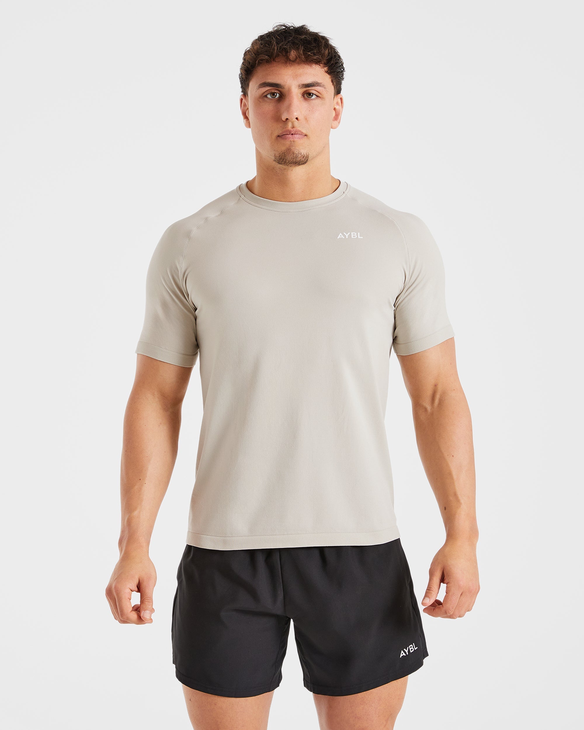 Ascend Seamless T Shirt - Ice Grey