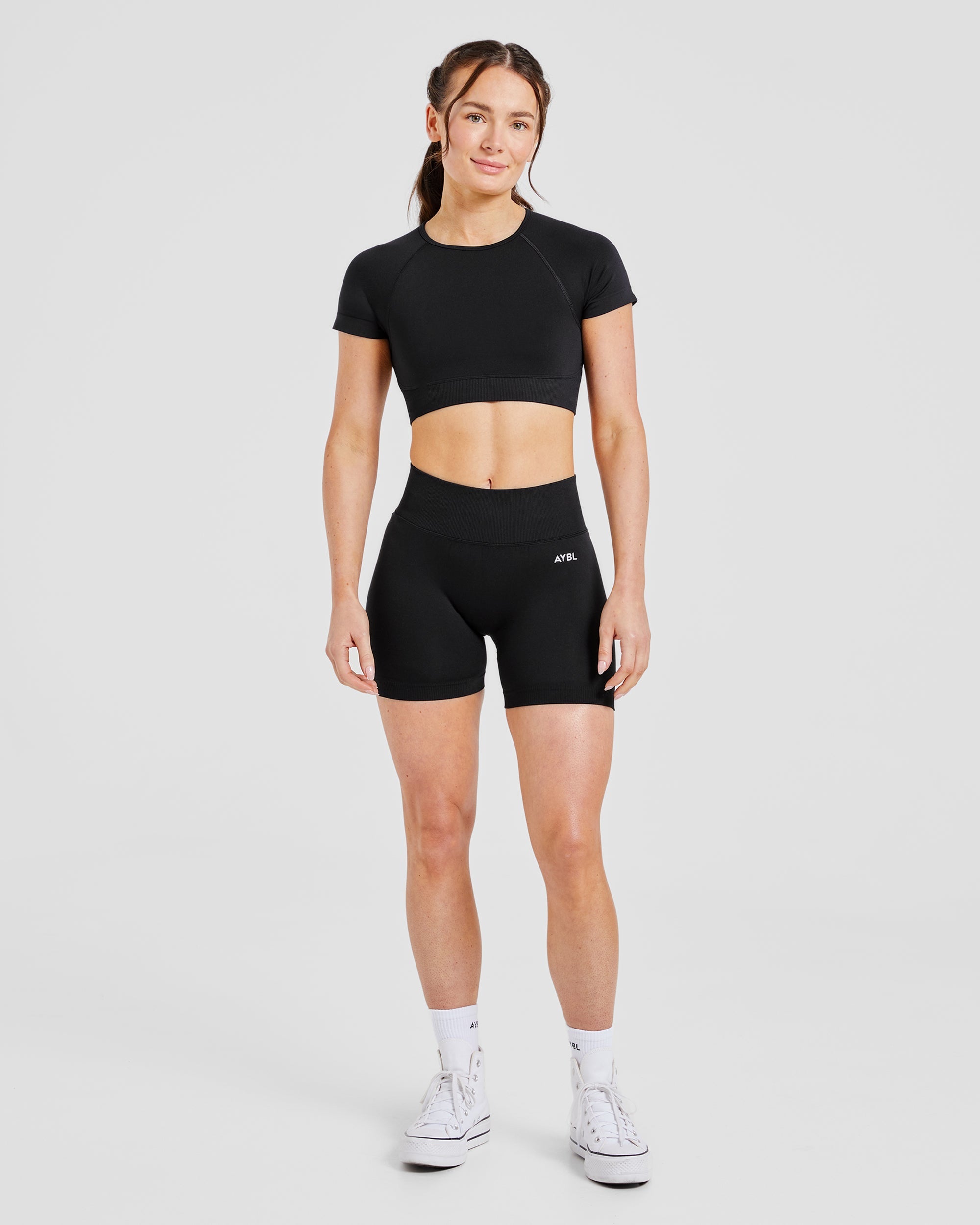 Adapt Seamless Crop Top - Black