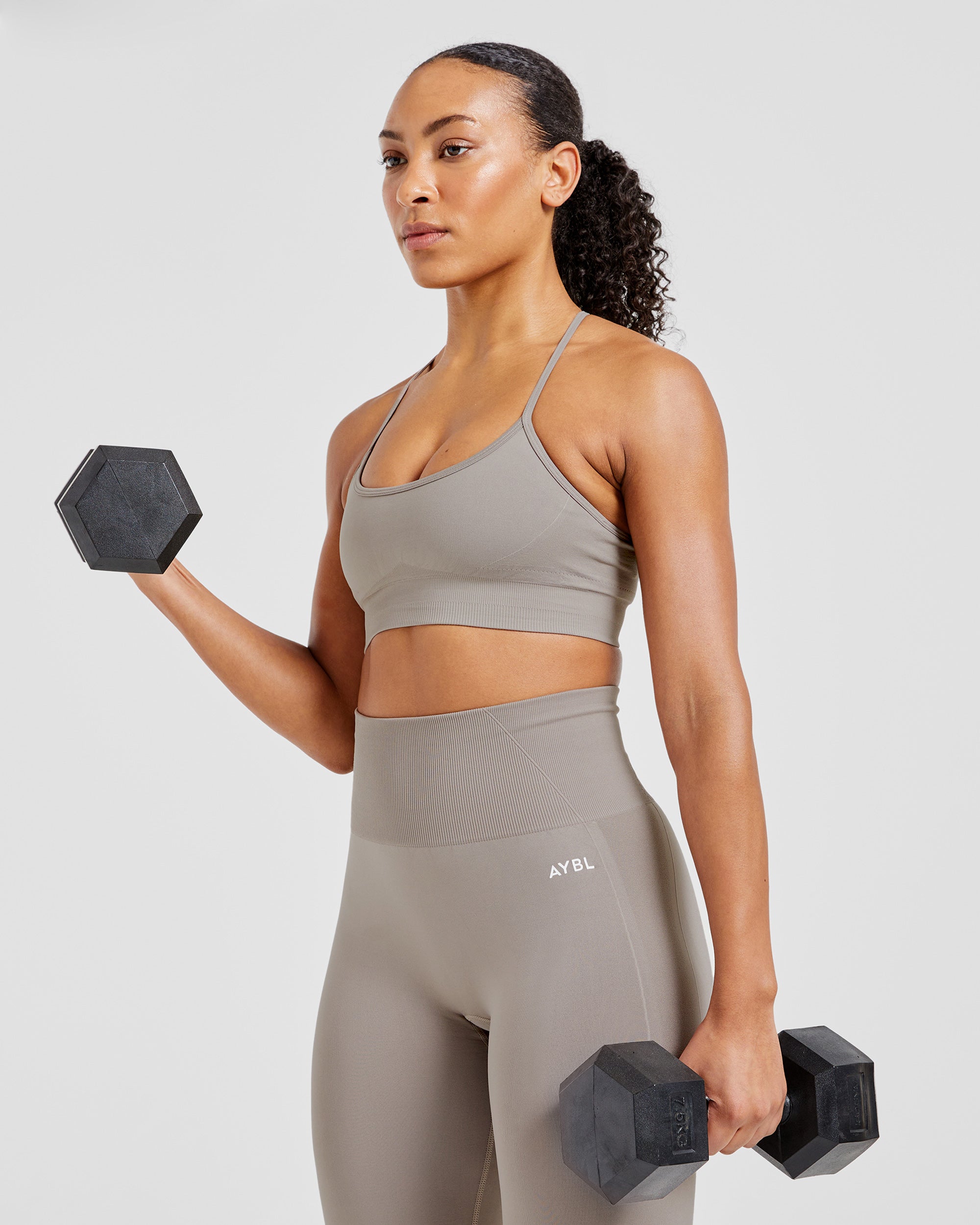 Empower Seamless Sports Bra - Taupe