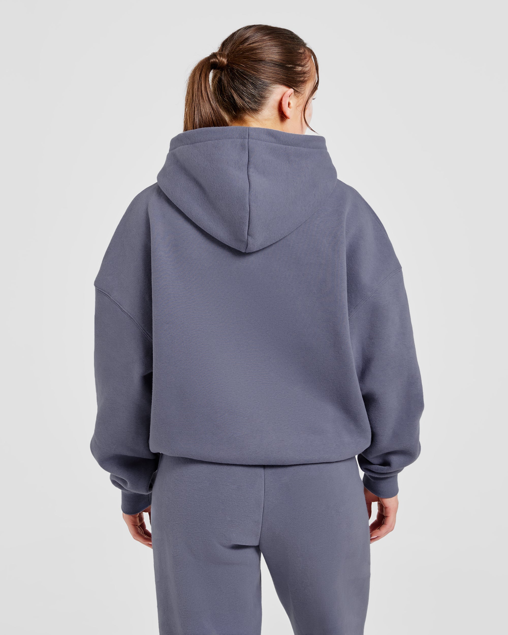 Varsity Oversized Hoodie - Slate